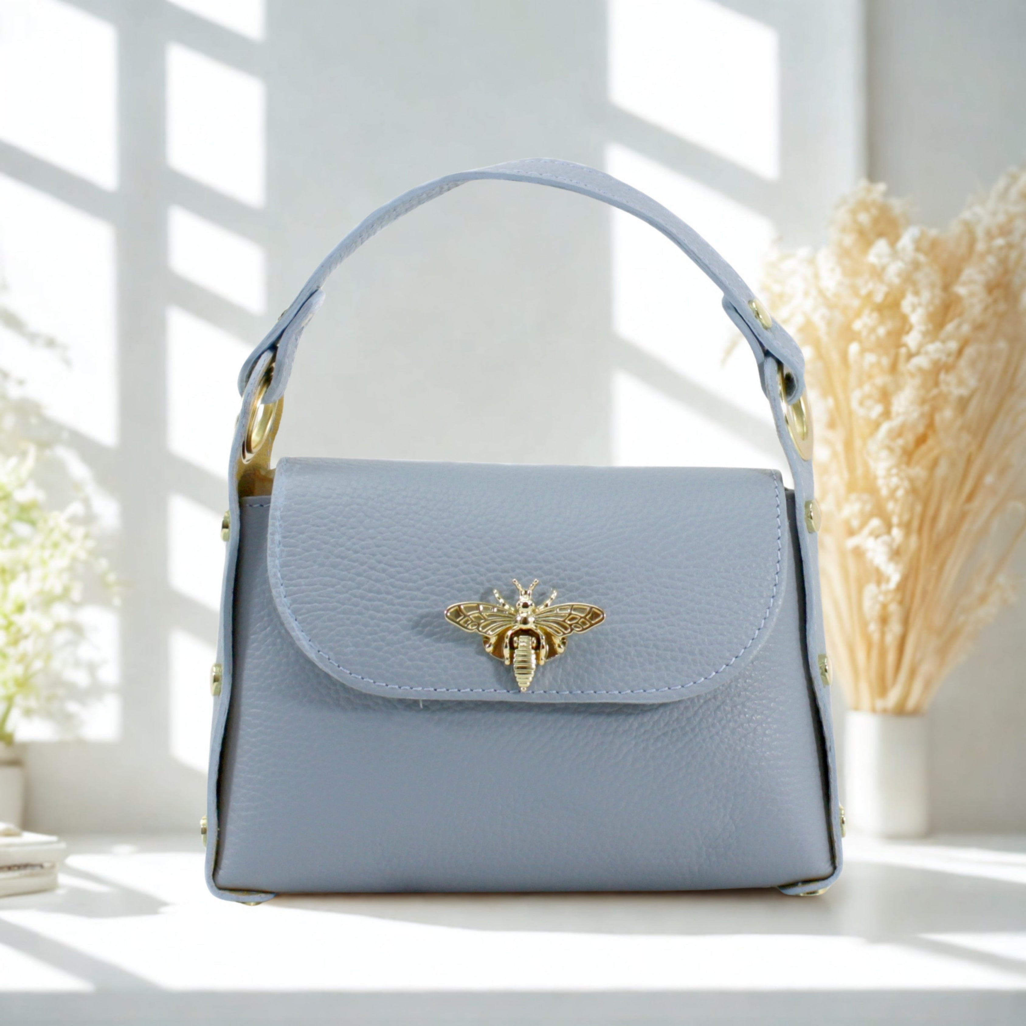 Leather Mini Bee Bag