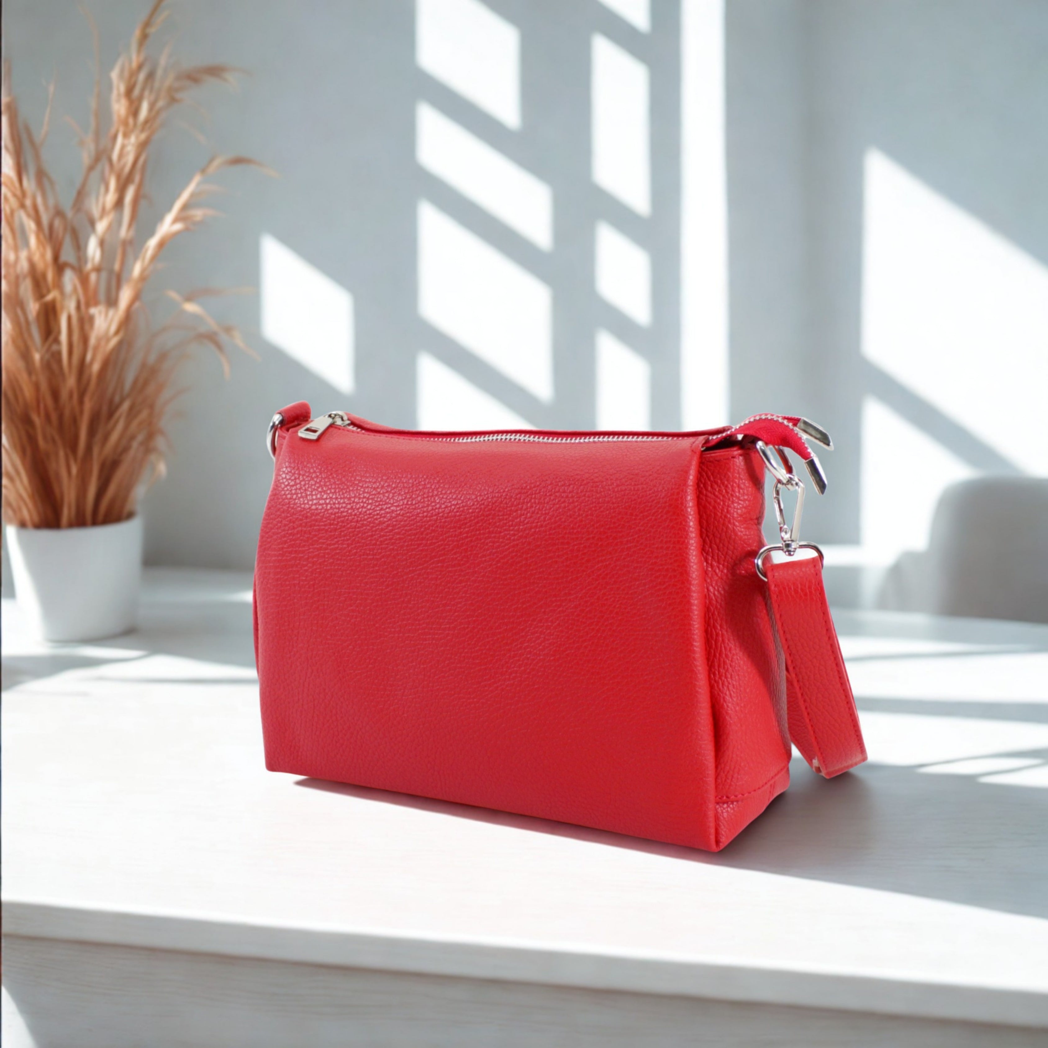 Italian Multi compartments Leather Bag