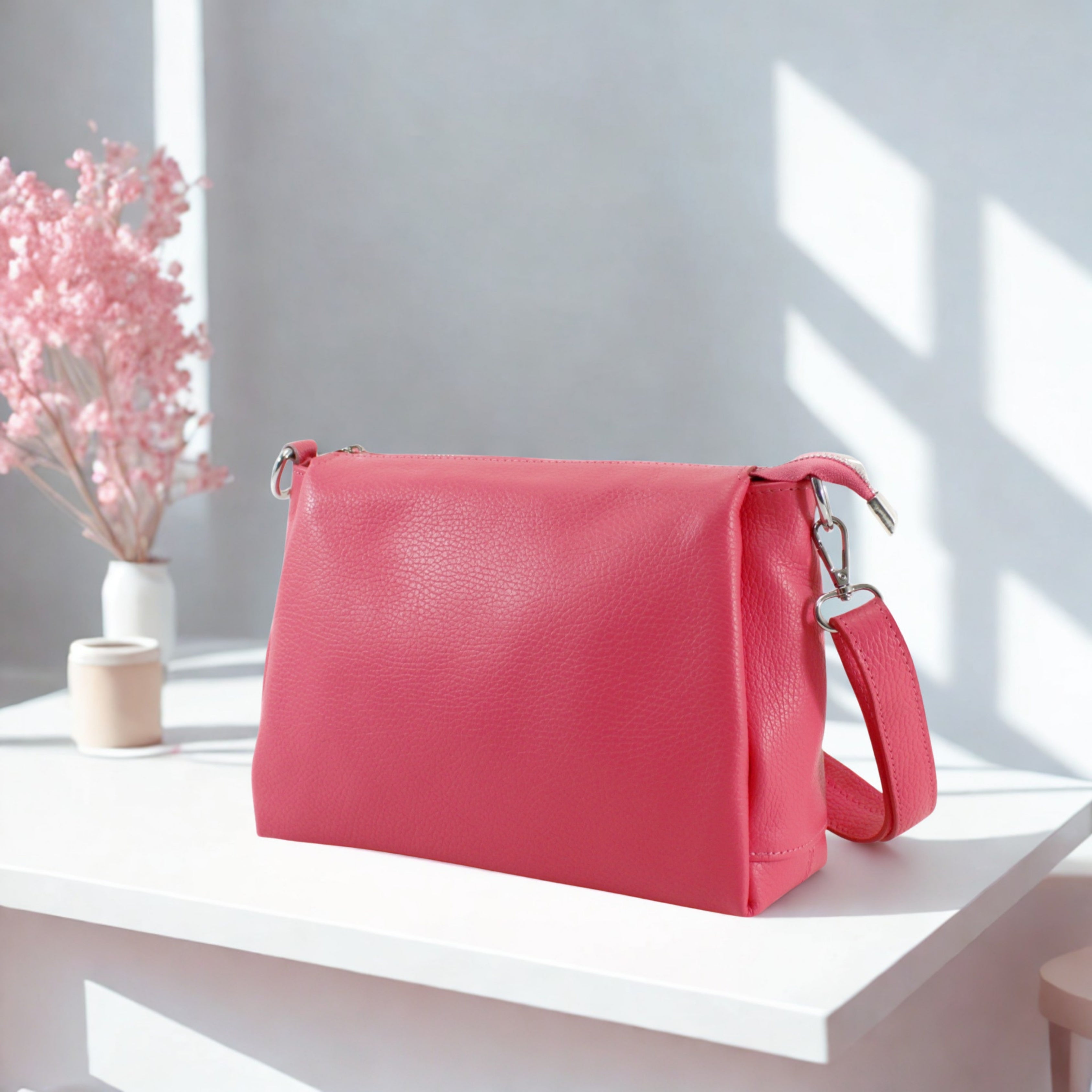 Italian Multi compartments Leather Bag