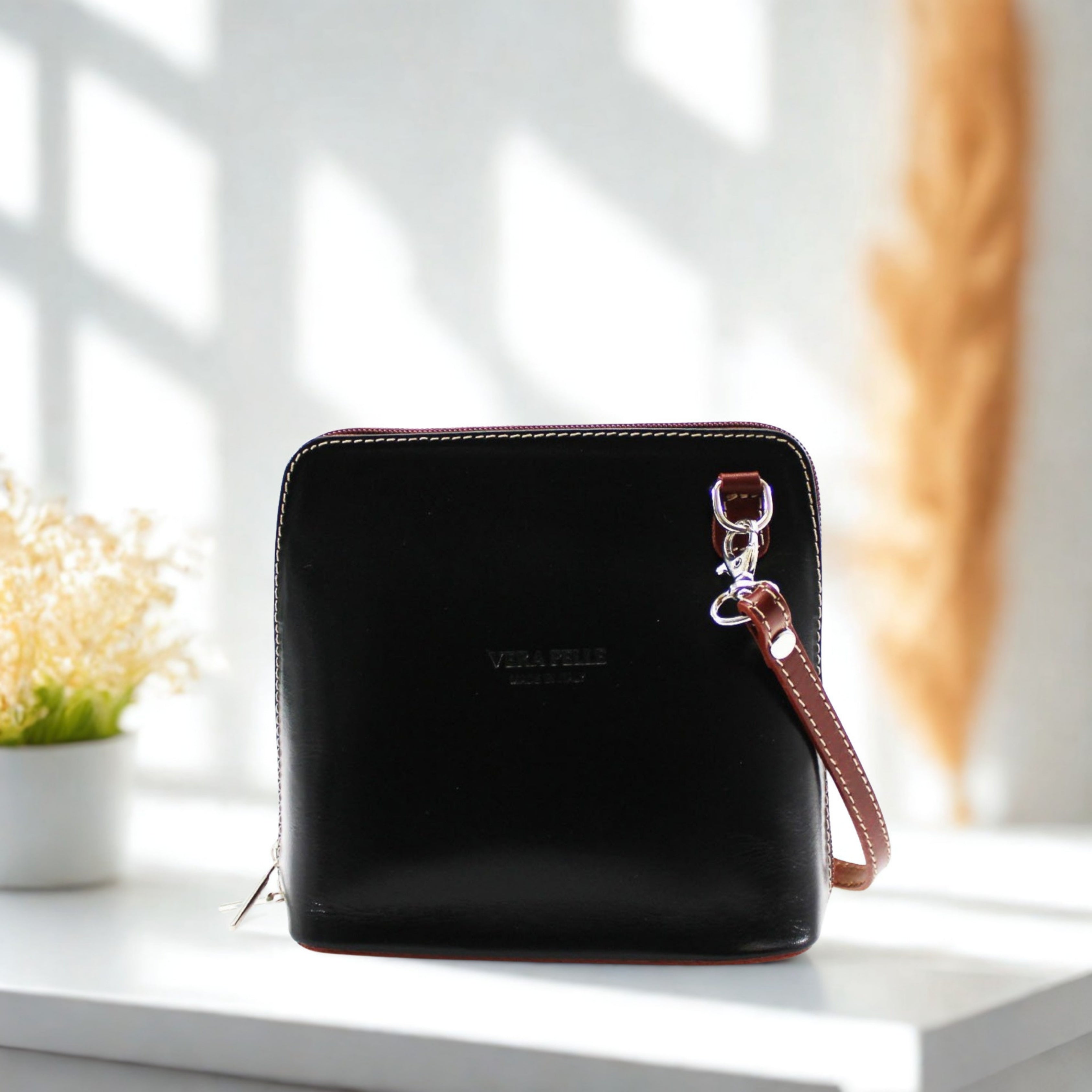 Leather Small Square Bag