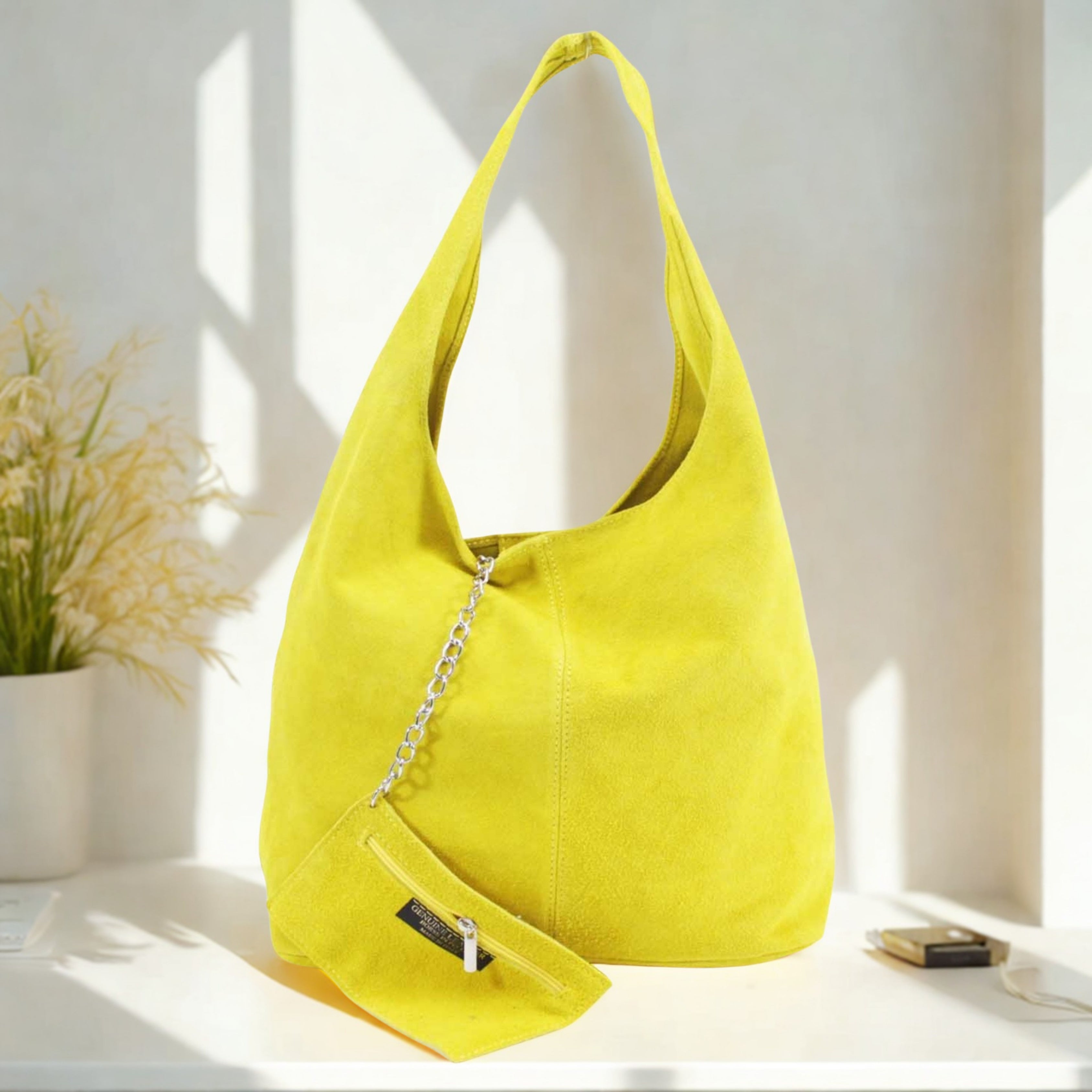 Italian Suede Shoulder Bag