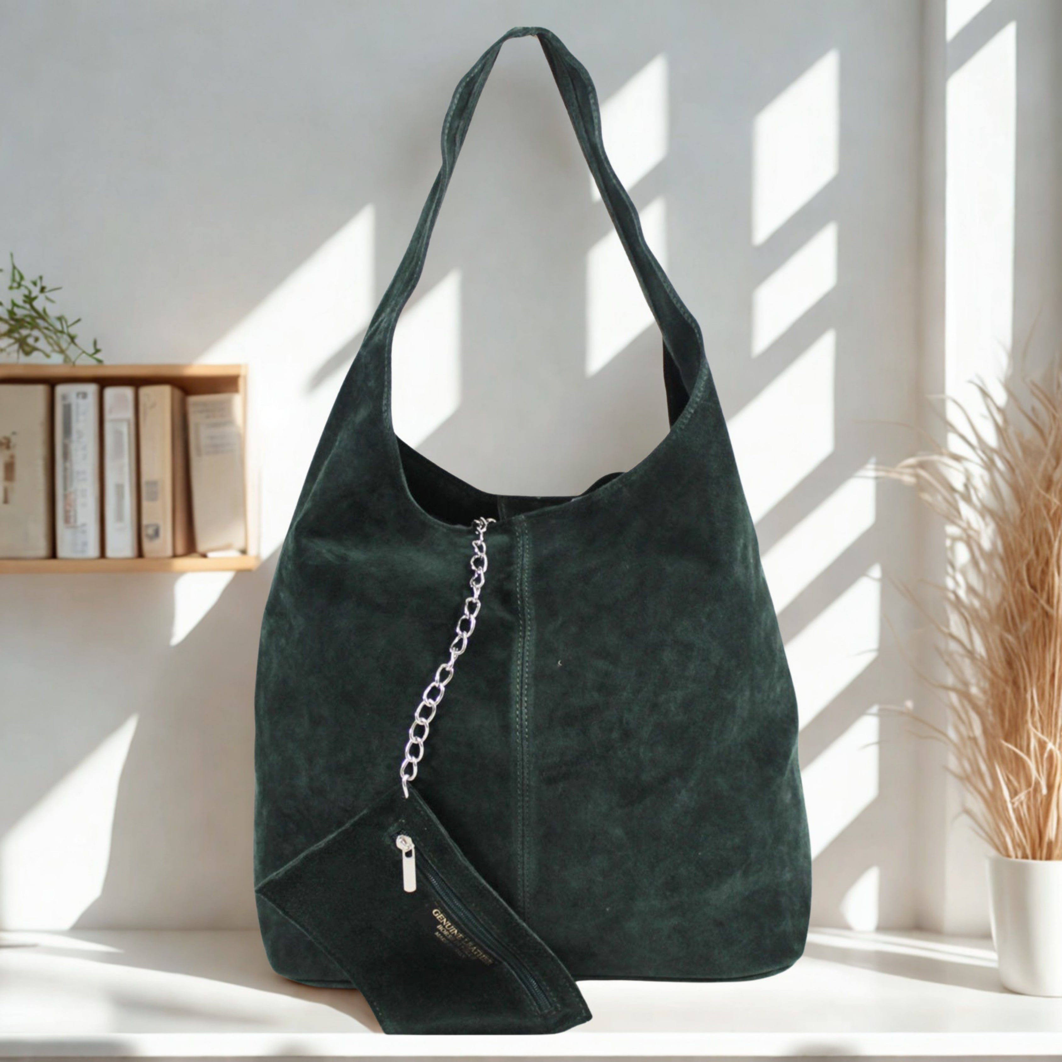 Italian Suede Shoulder Bag