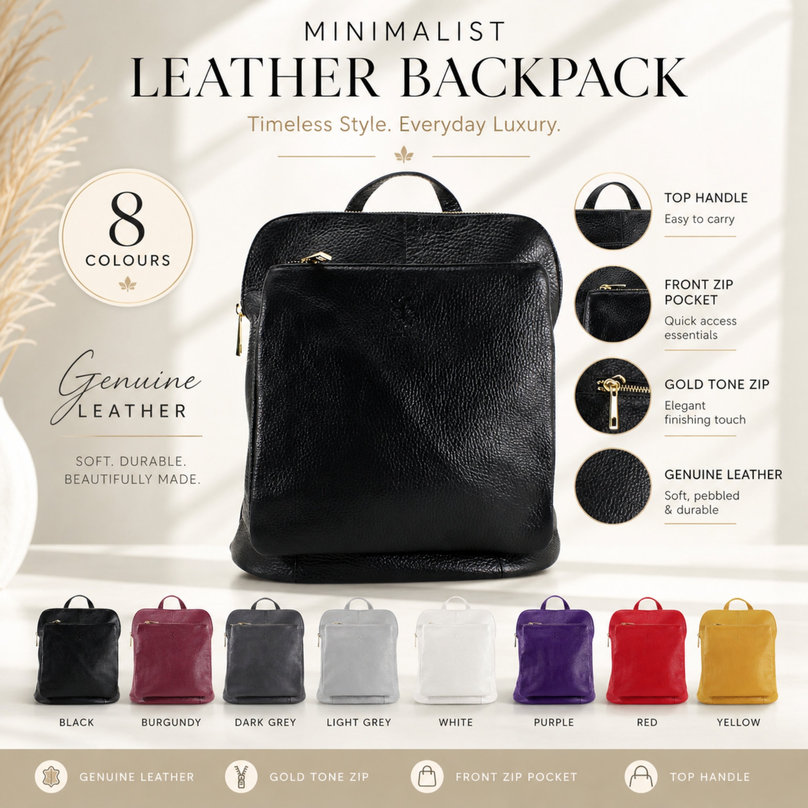 Leather Backpack