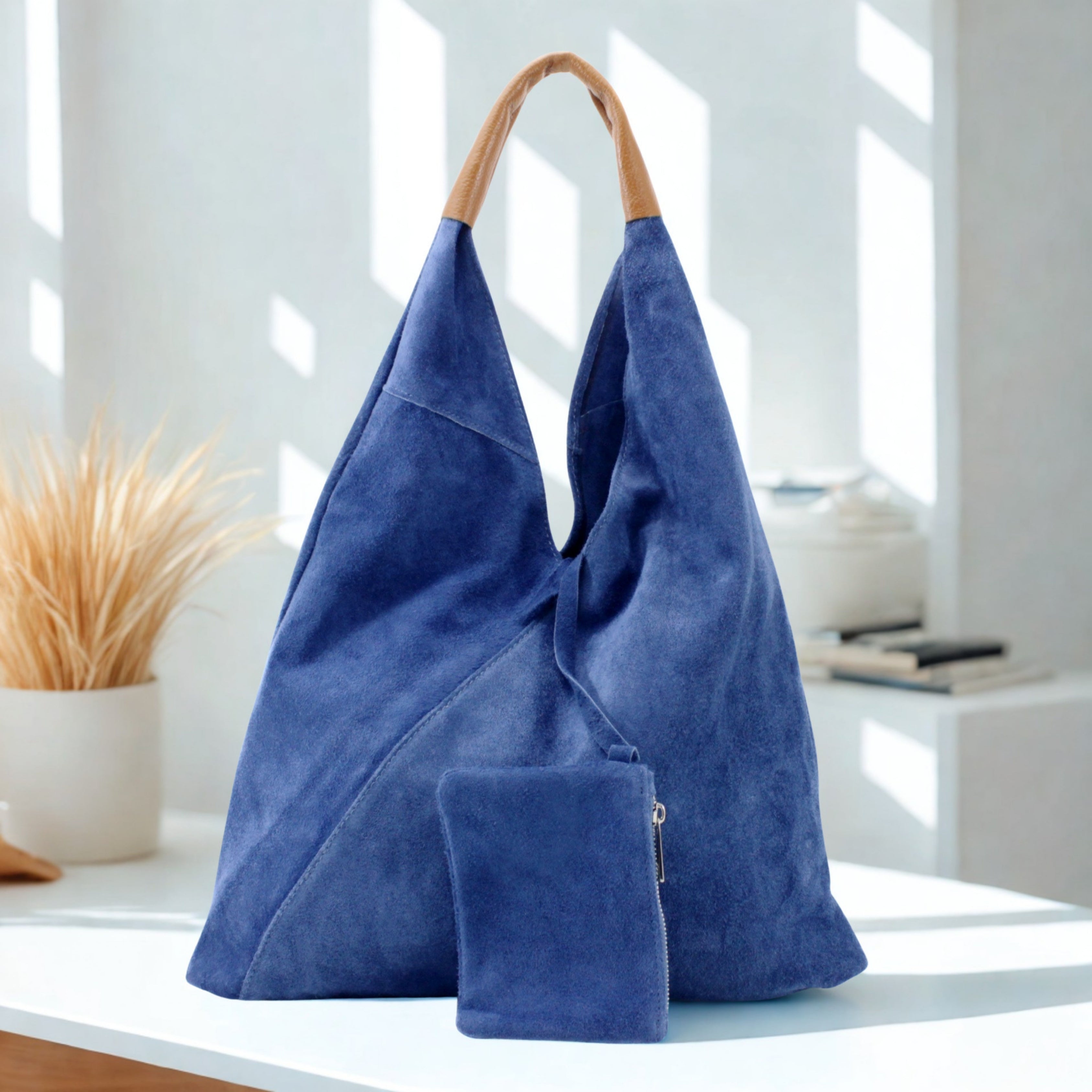 Italian Suede Shoulder Bag