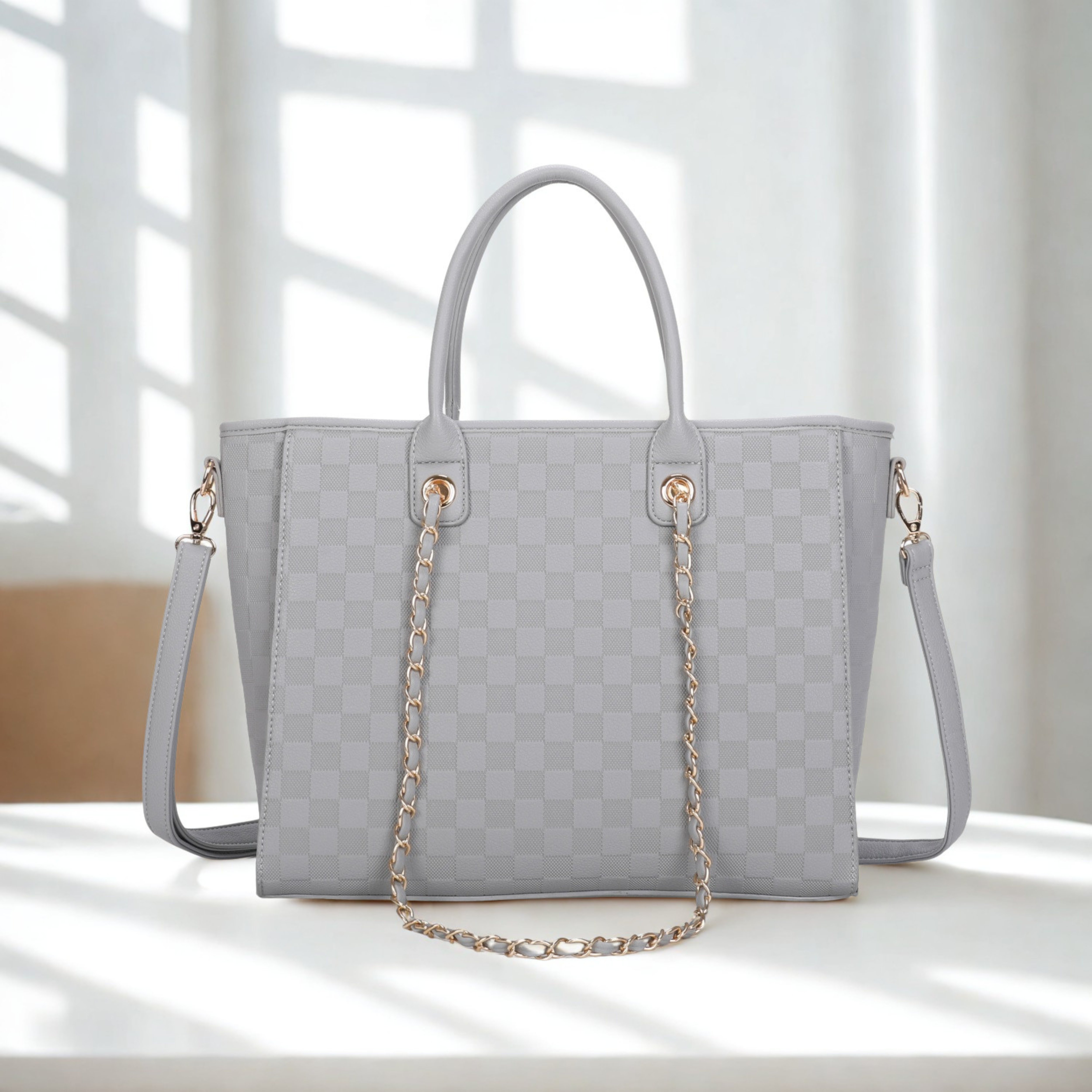 Women’s Large Tote Handbag with Zip Closure