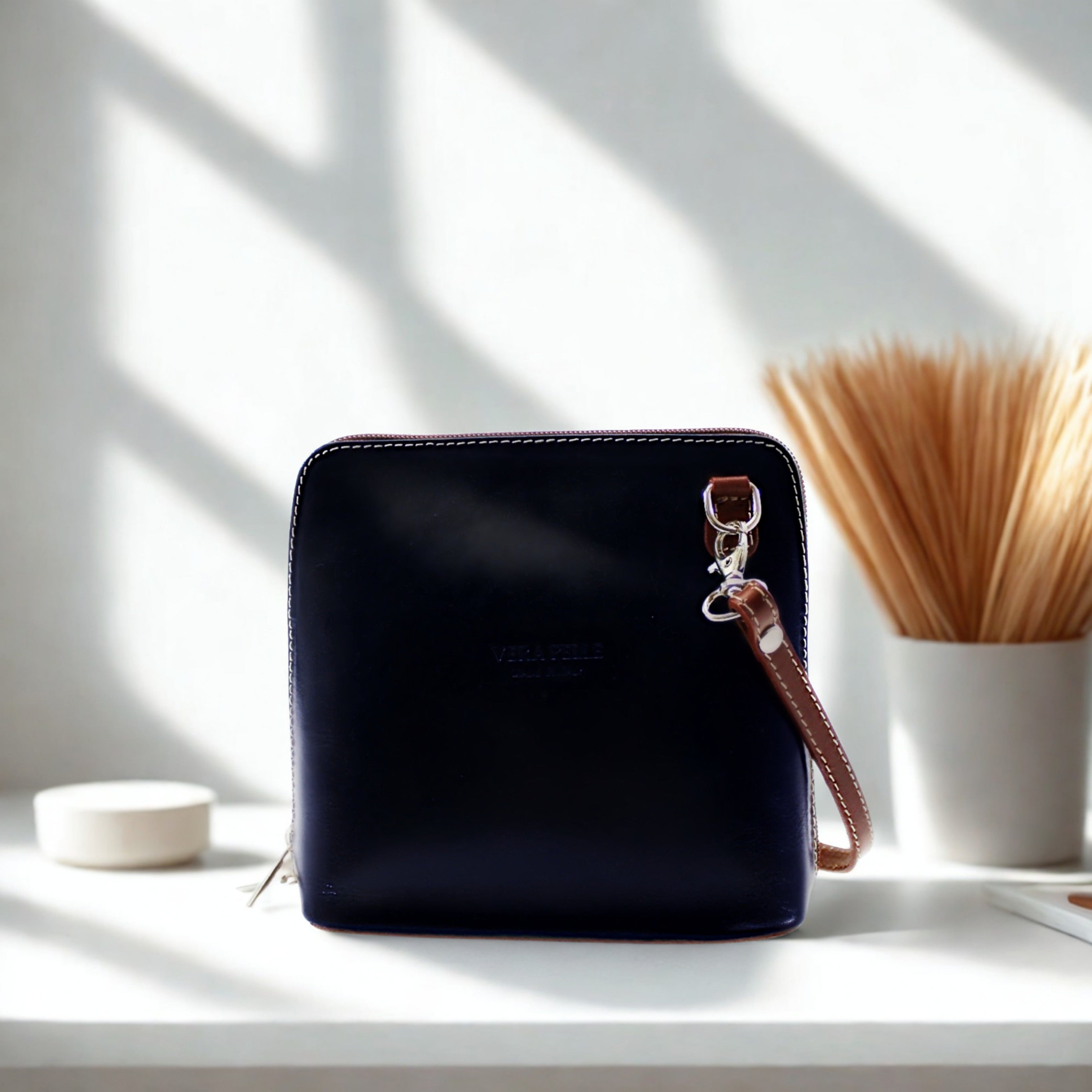 Leather Small Square Bag