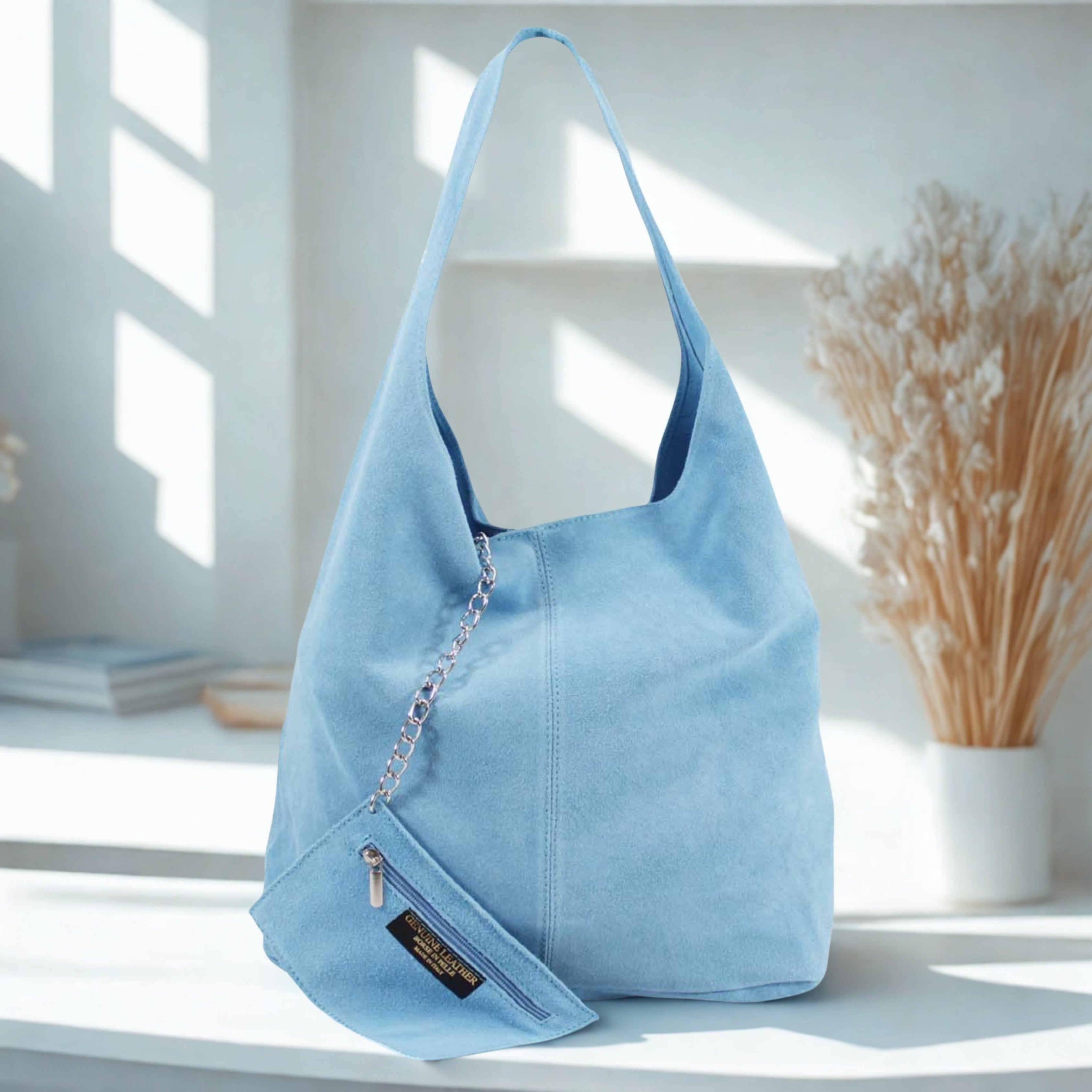 Italian Suede Shoulder Bag