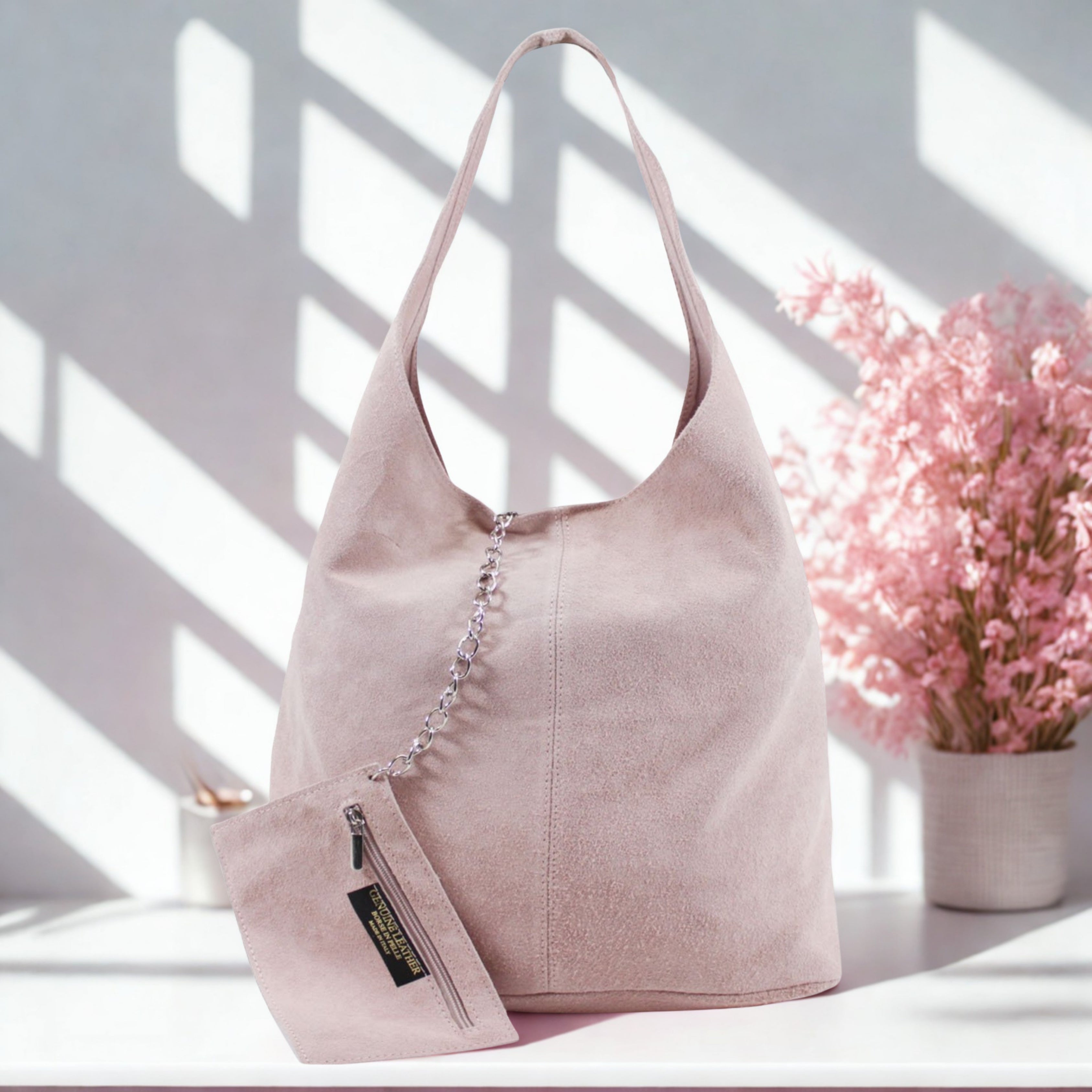 Italian Suede Shoulder Bag