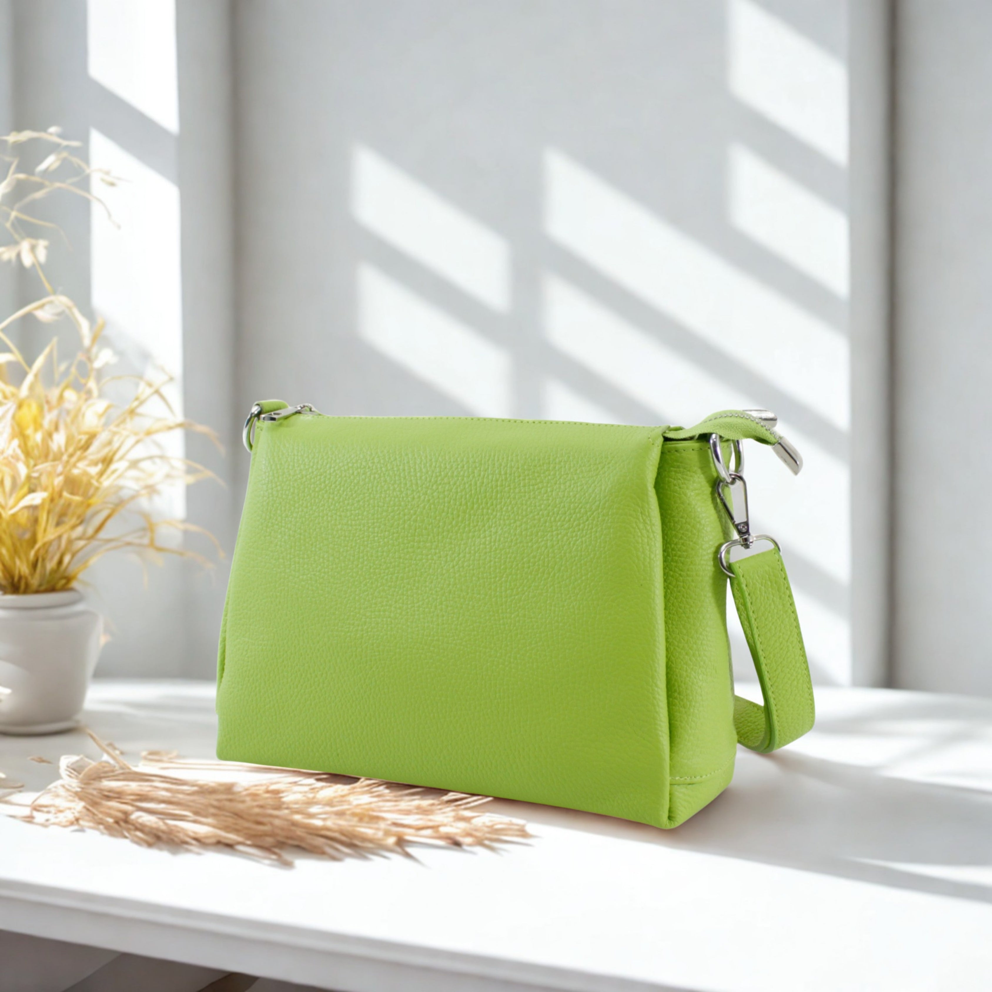 Italian Multi compartments Leather Bag