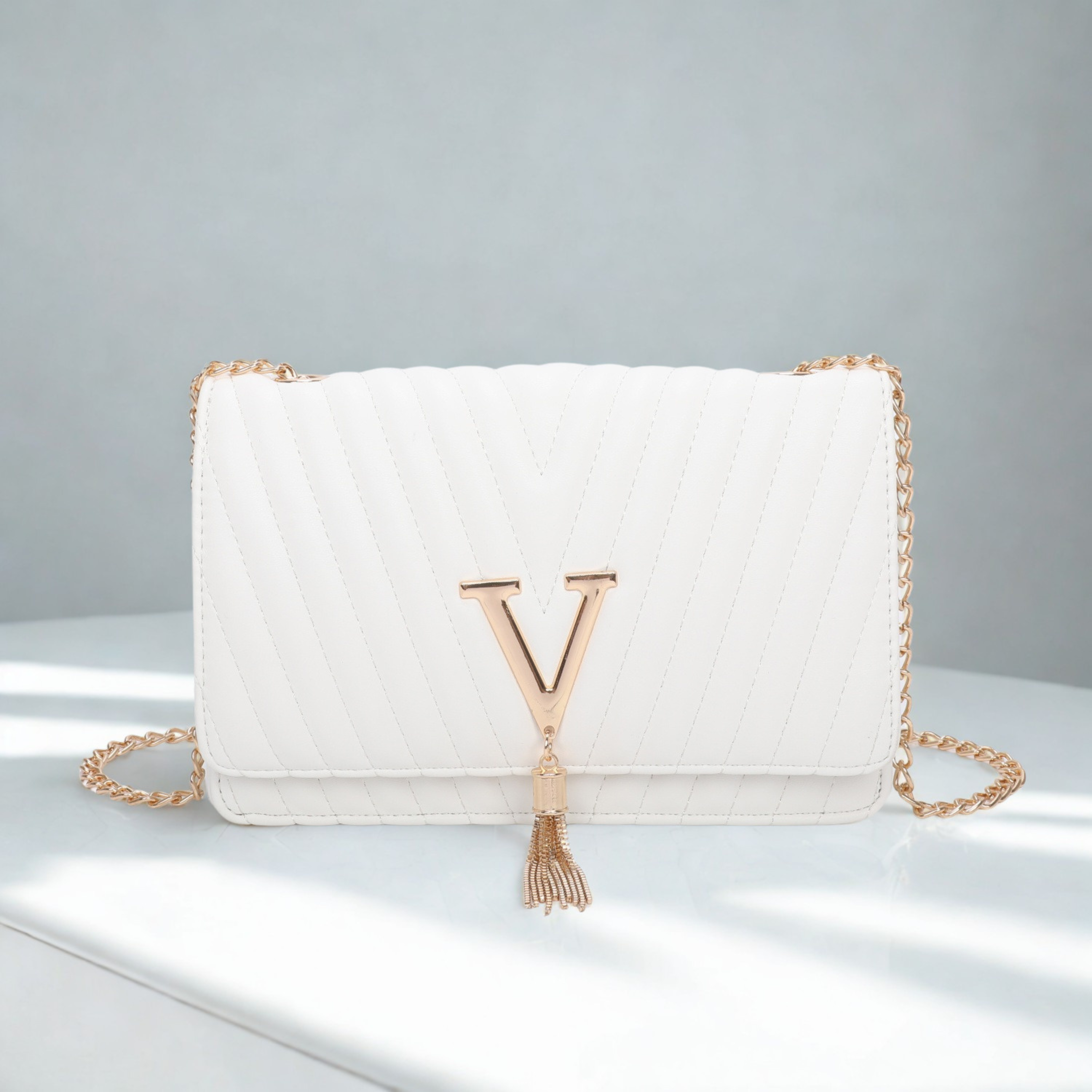 Women’s Quilted Chain Shoulder Bag