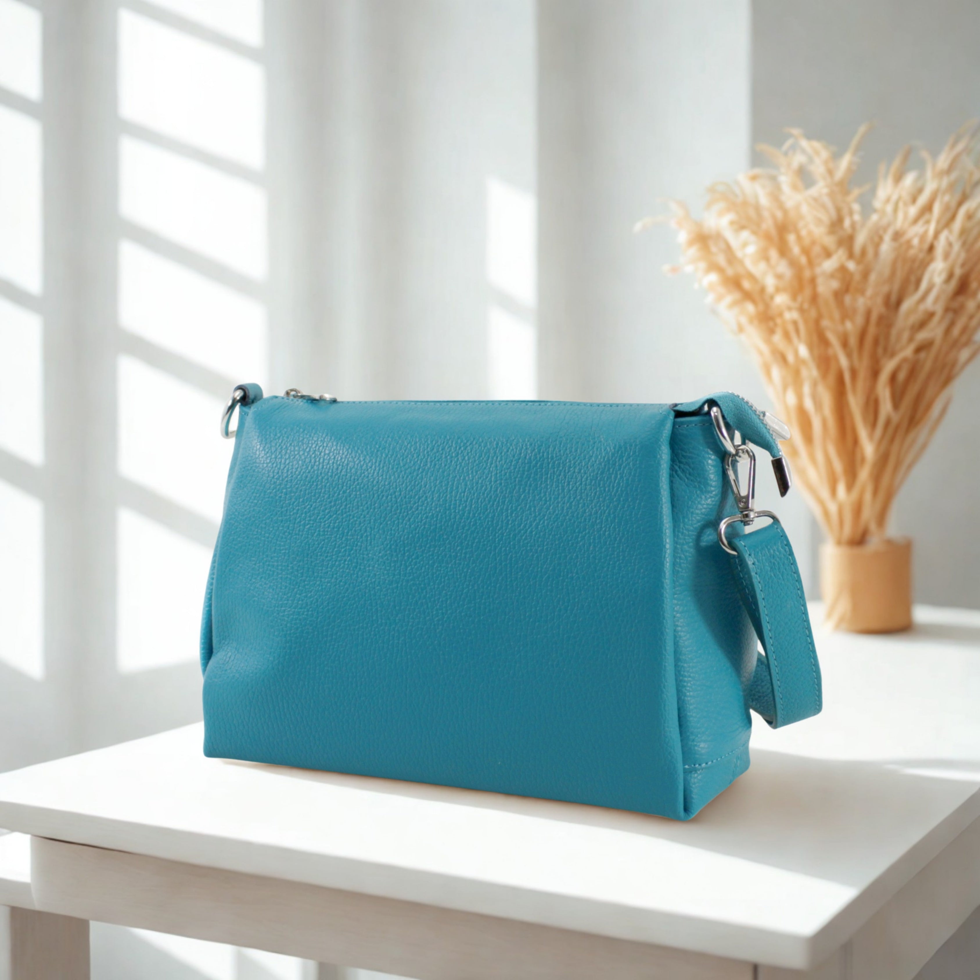 Italian Multi compartments Leather Bag