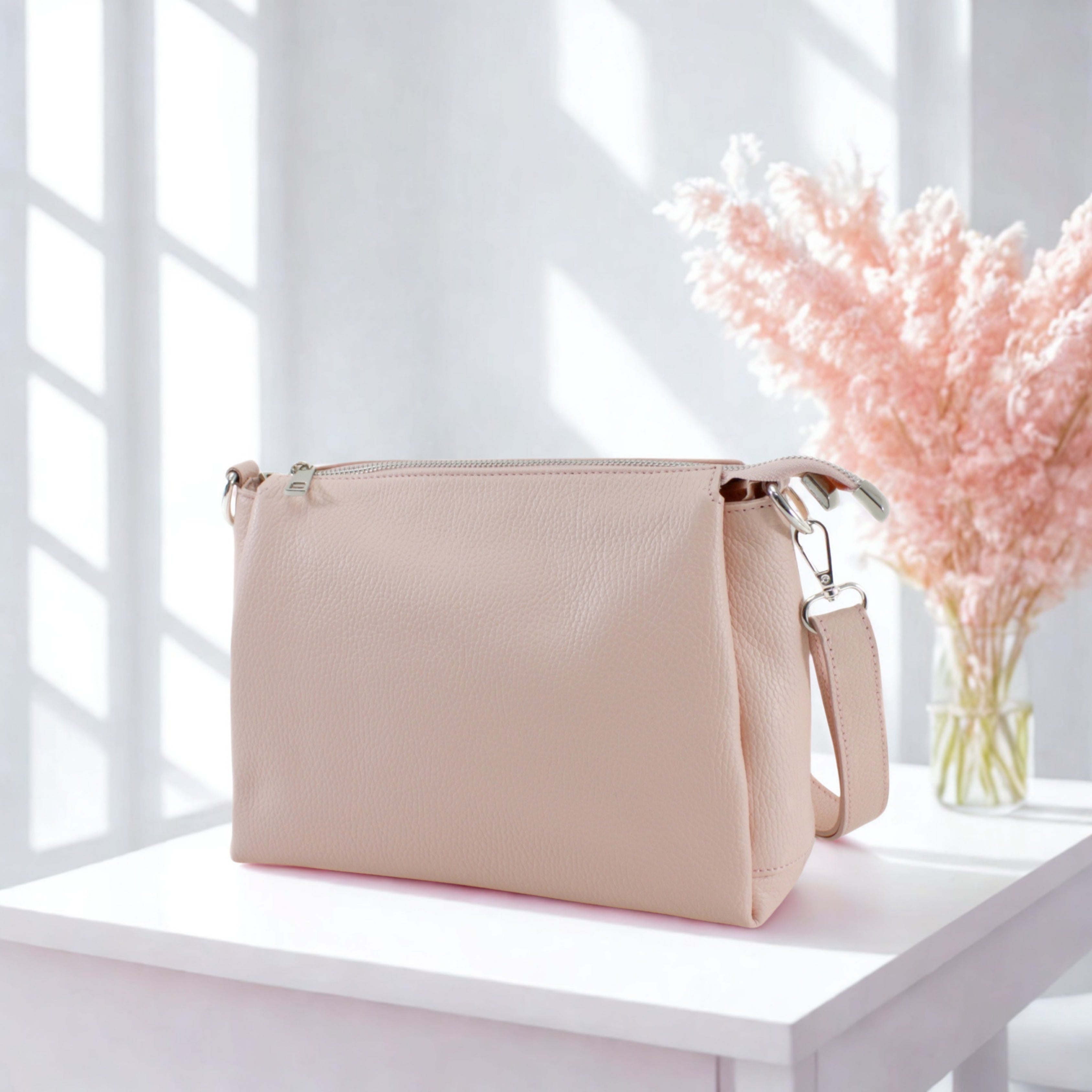 Italian Multi compartments Leather Bag