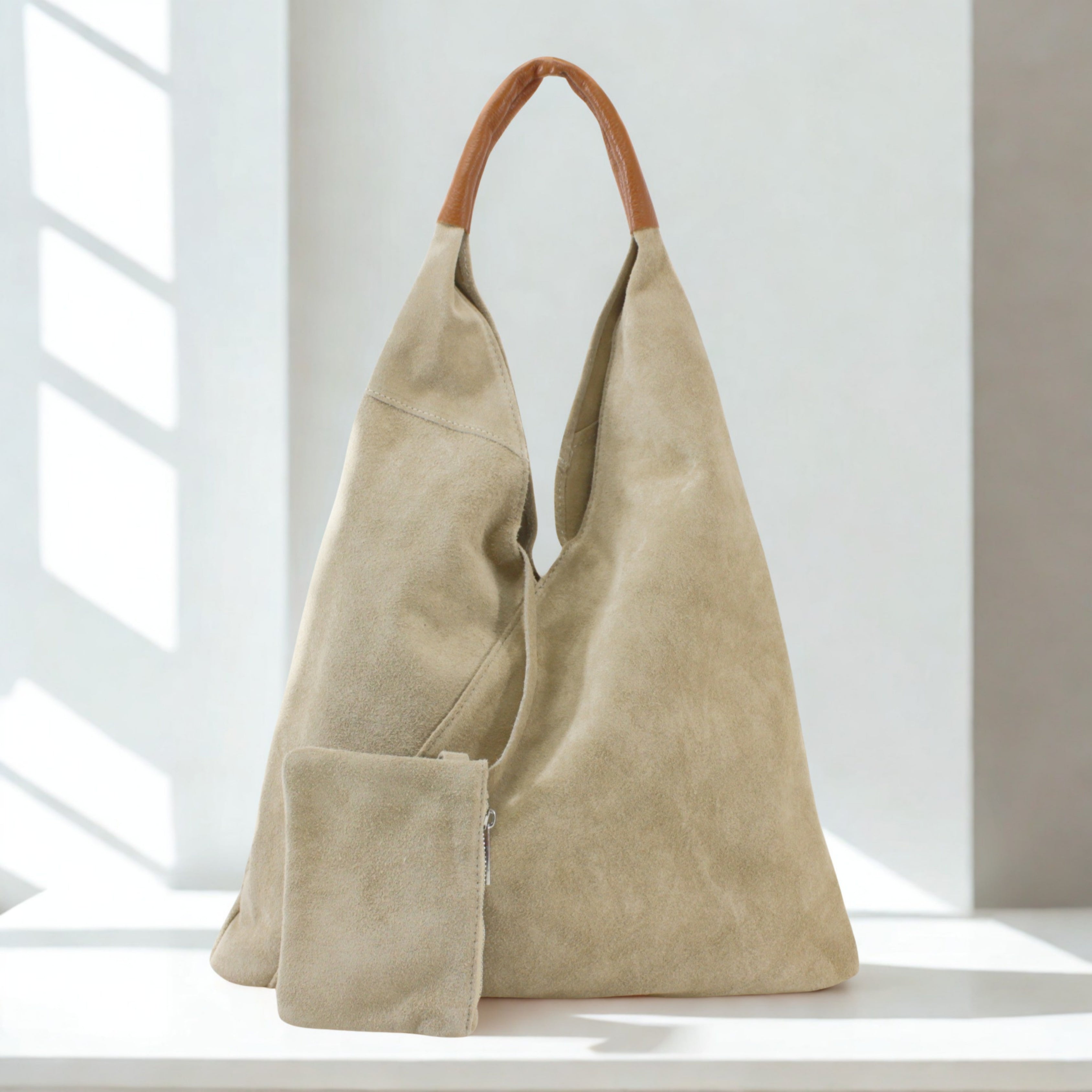 Italian Suede Shoulder Bag
