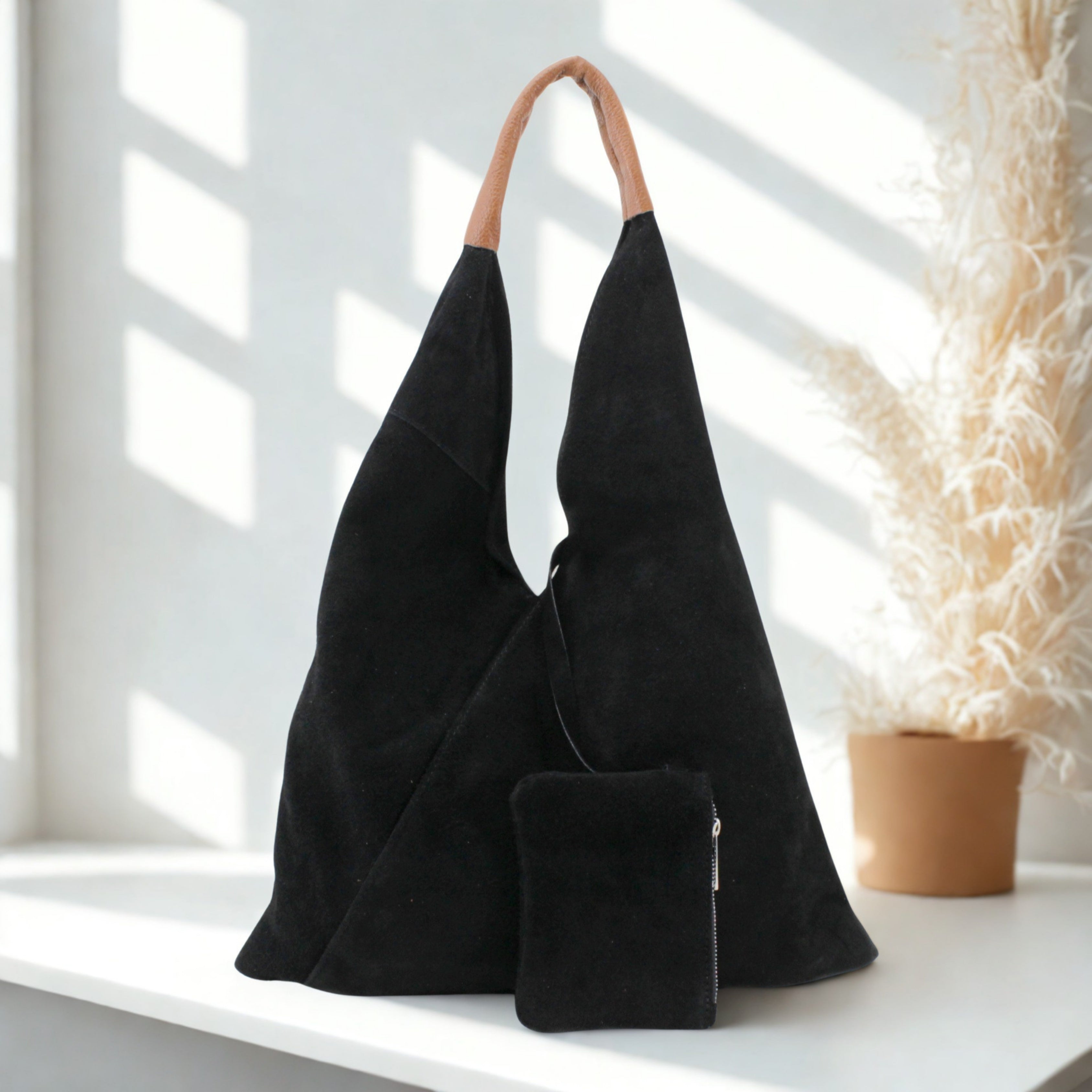 Italian Suede Shoulder Bag