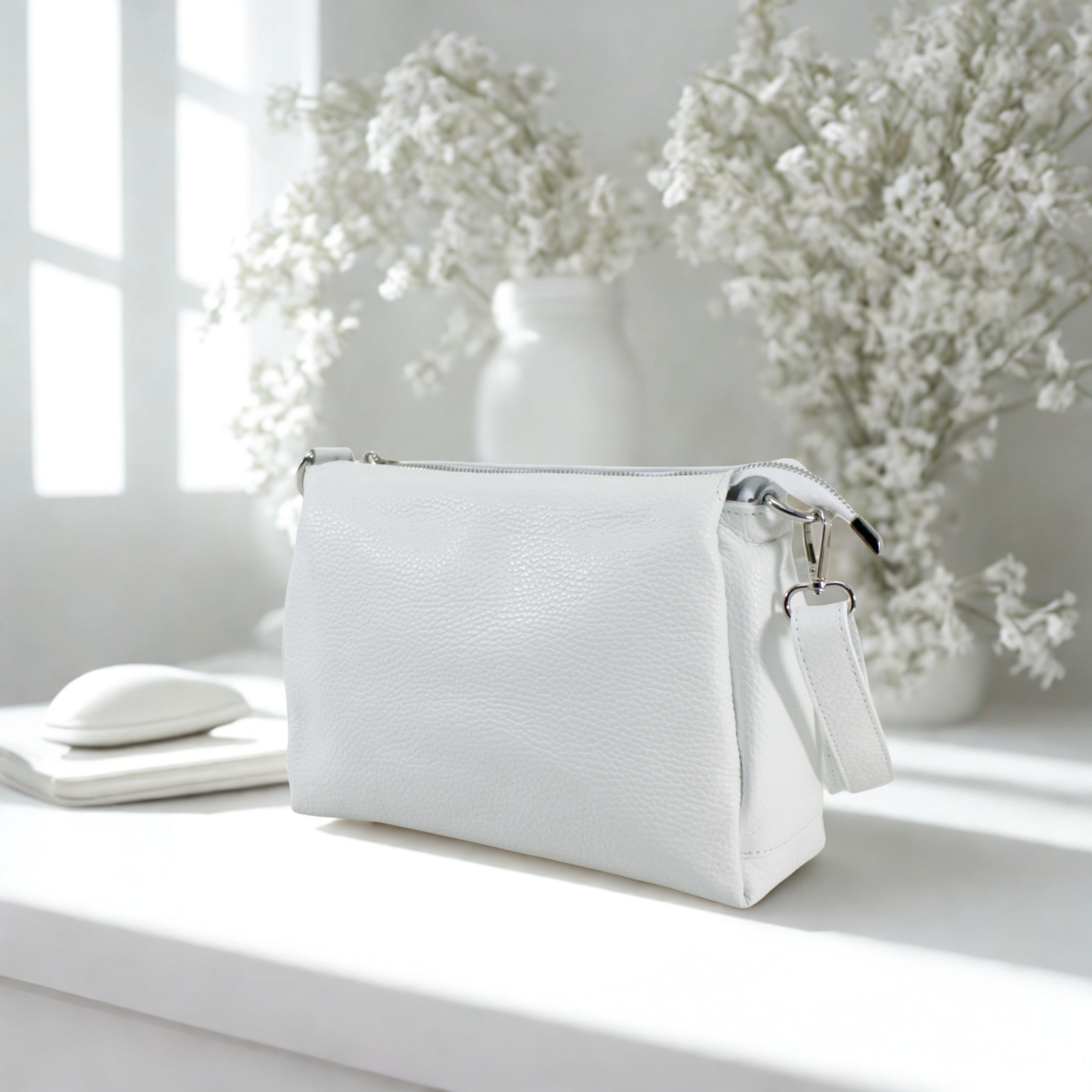Italian Multi compartments Leather Bag