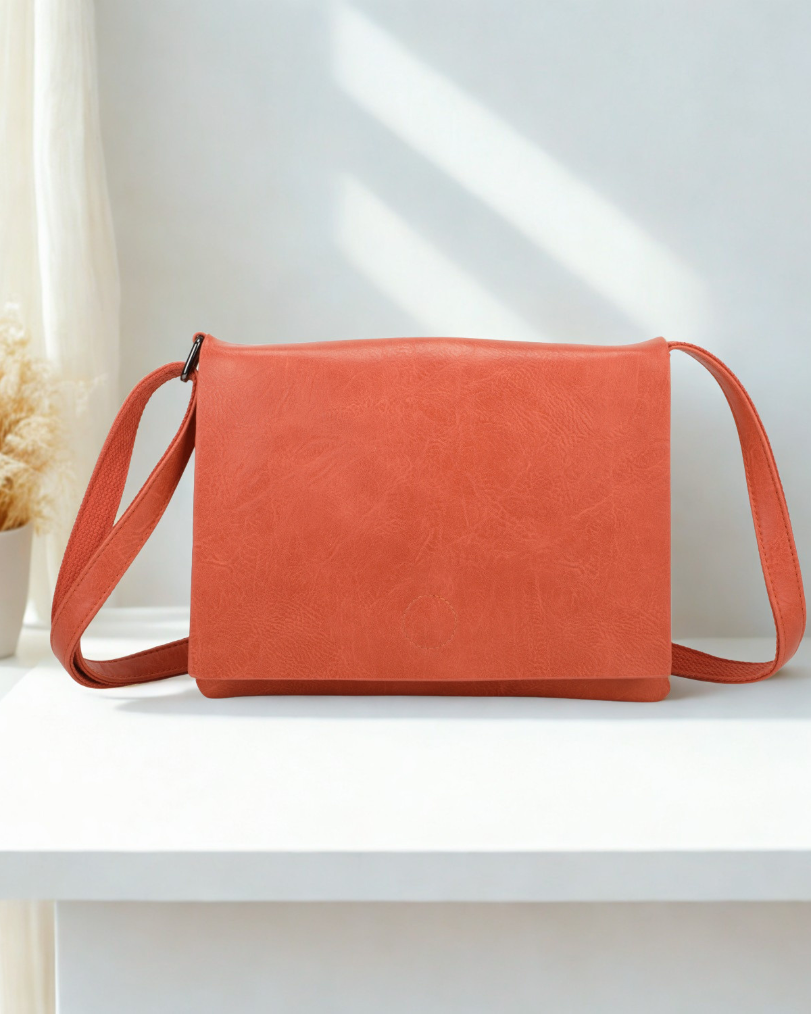 Ladies Synthetic Crossbody Bag Flap Shoulder Handbag Zip Pockets 9 Colours