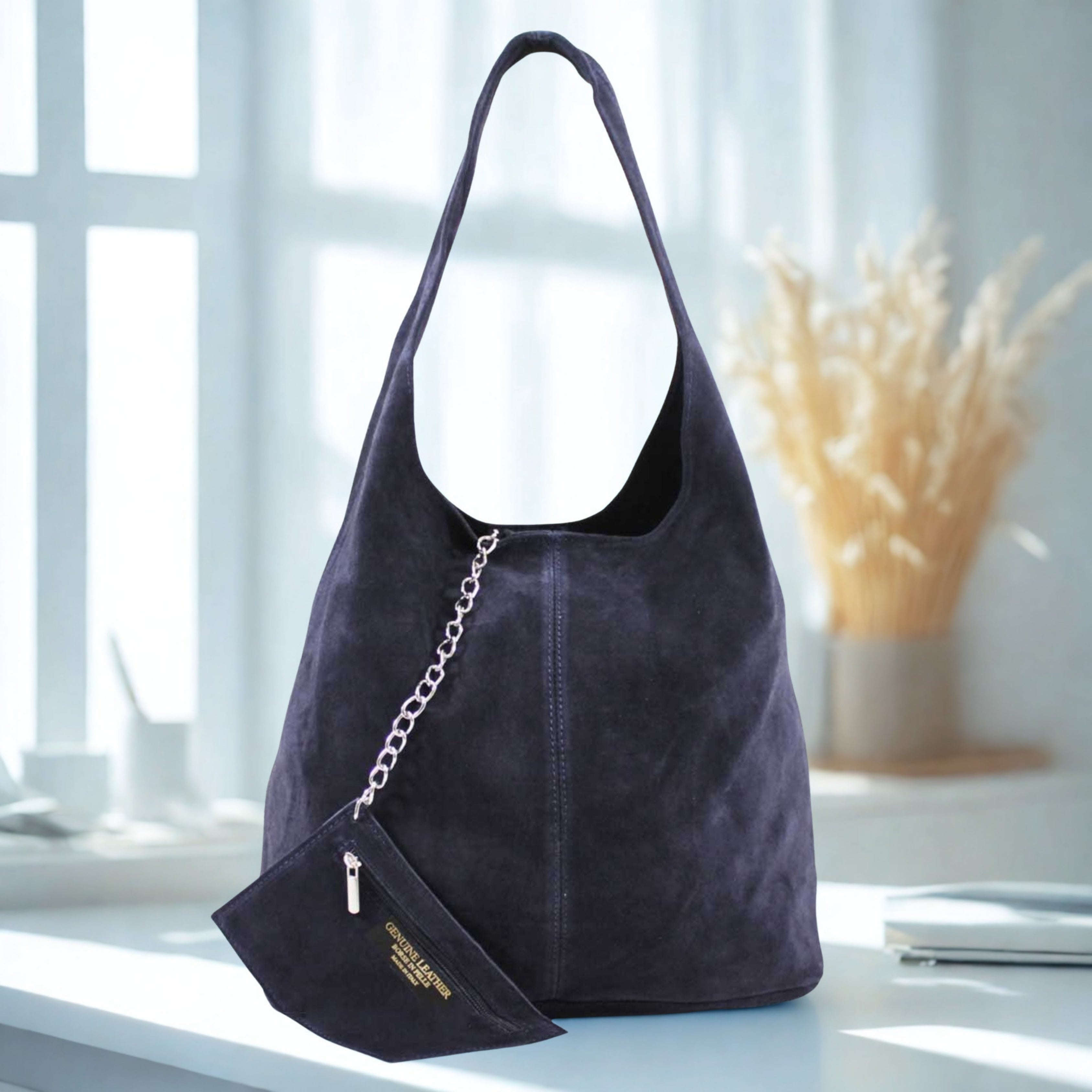 Italian Suede Shoulder Bag