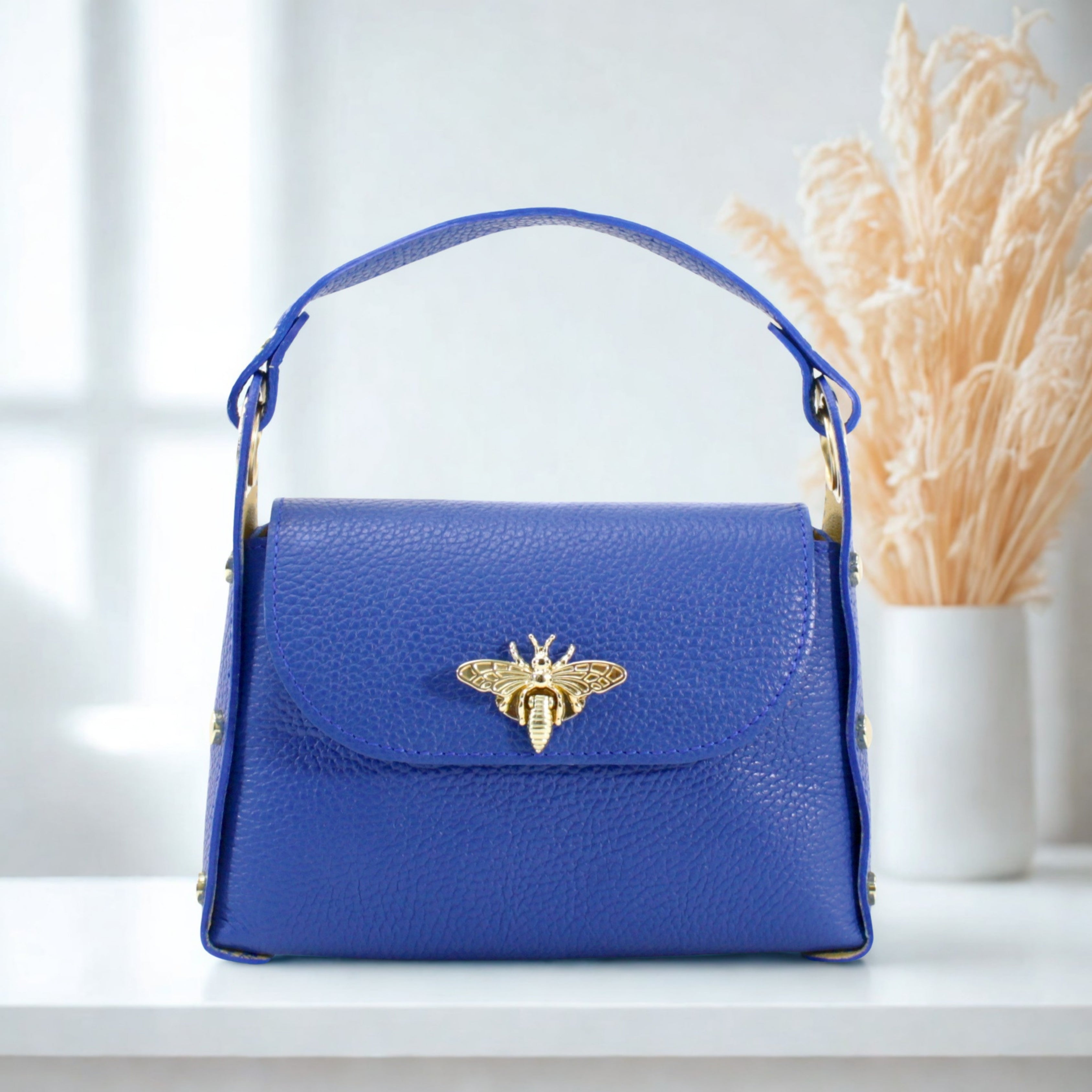 Leather Mini Bee Bag