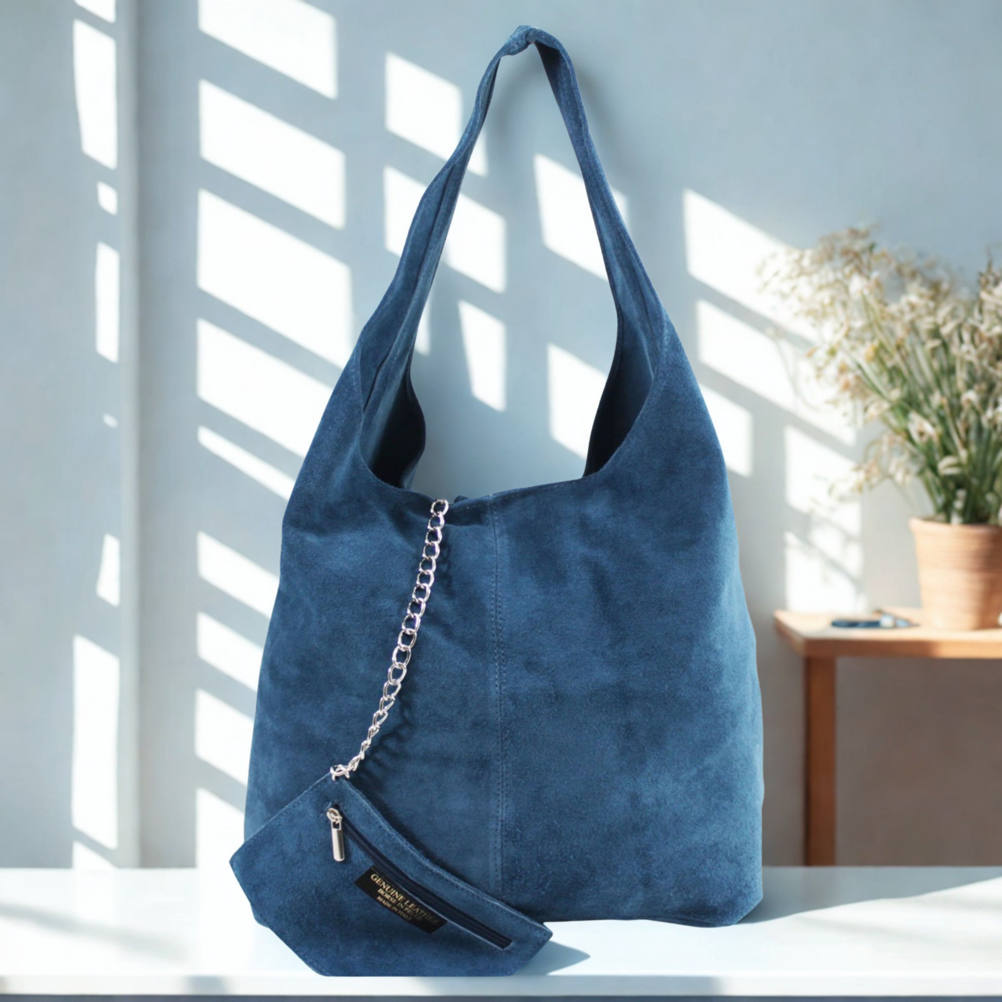 Italian Suede Shoulder Bag