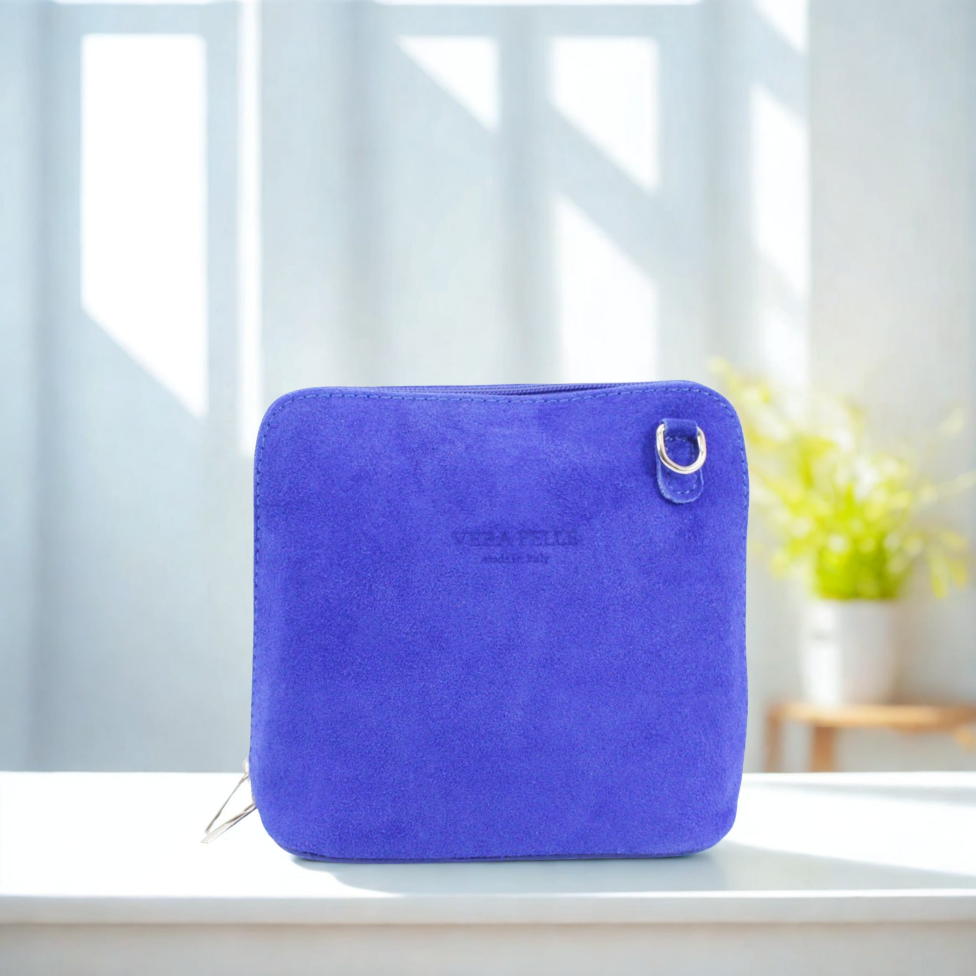 Suede Leather Small Square Bag