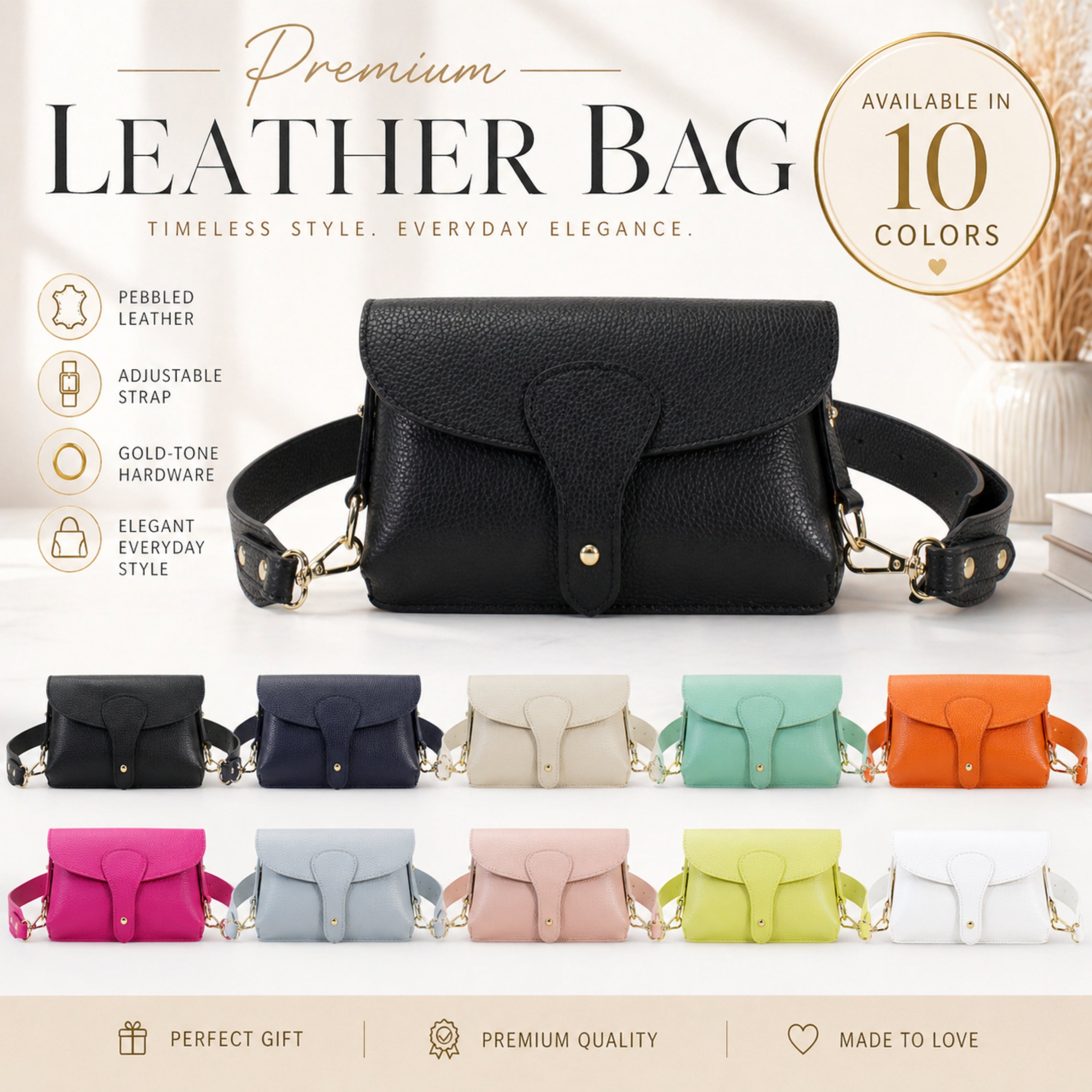 Leather Crossbody Bag