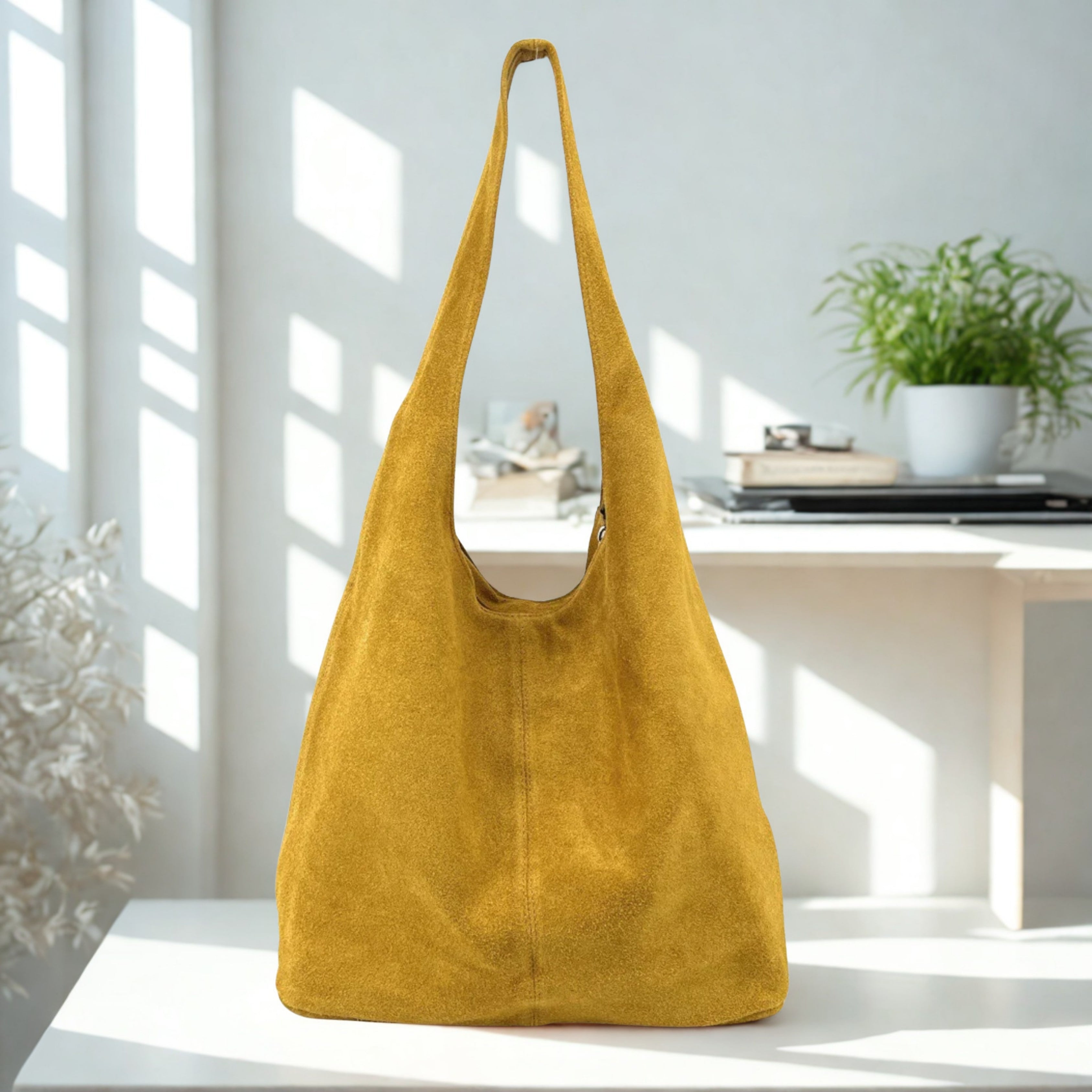 Italian Suede Shoulder Bag