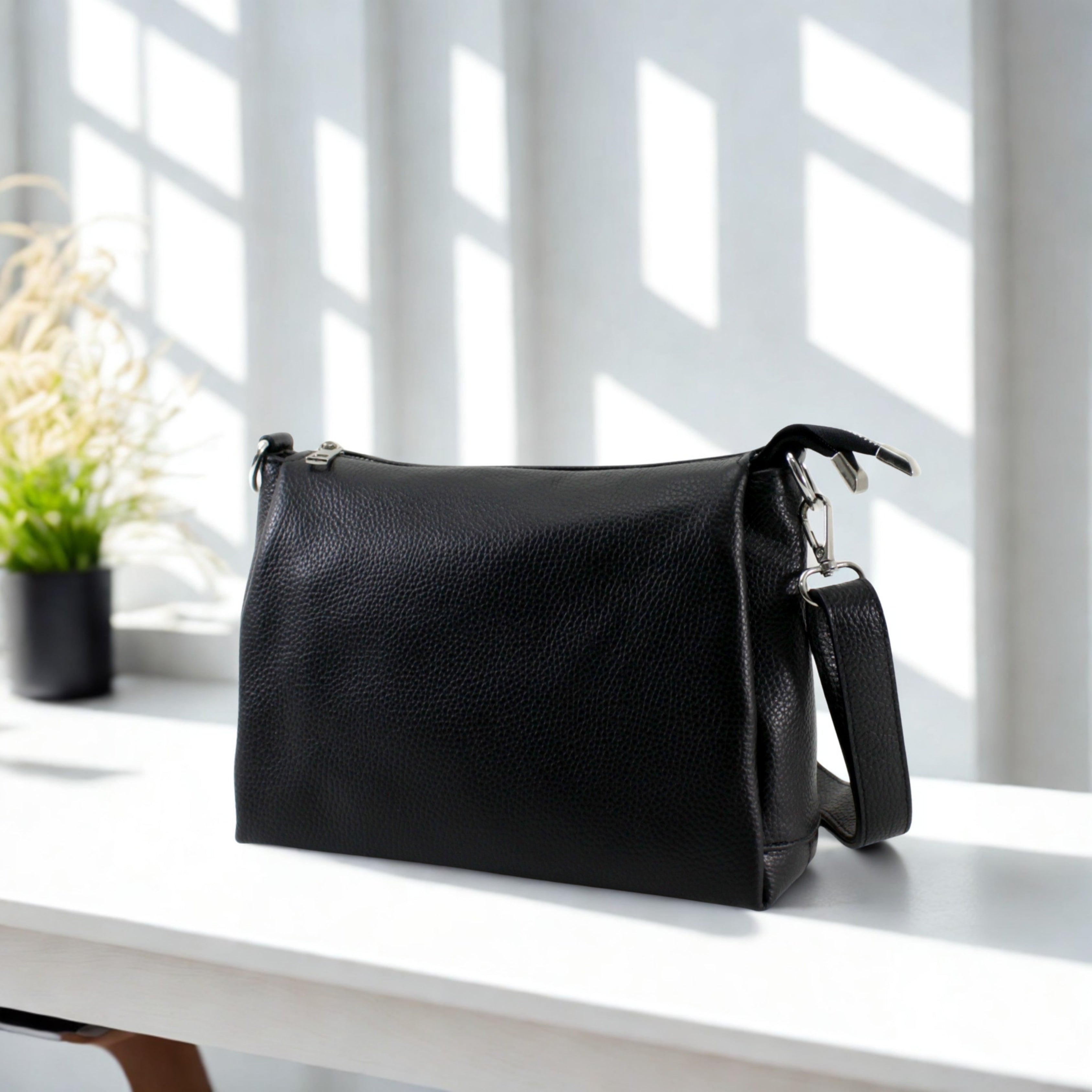 Italian Multi compartments Leather Bag