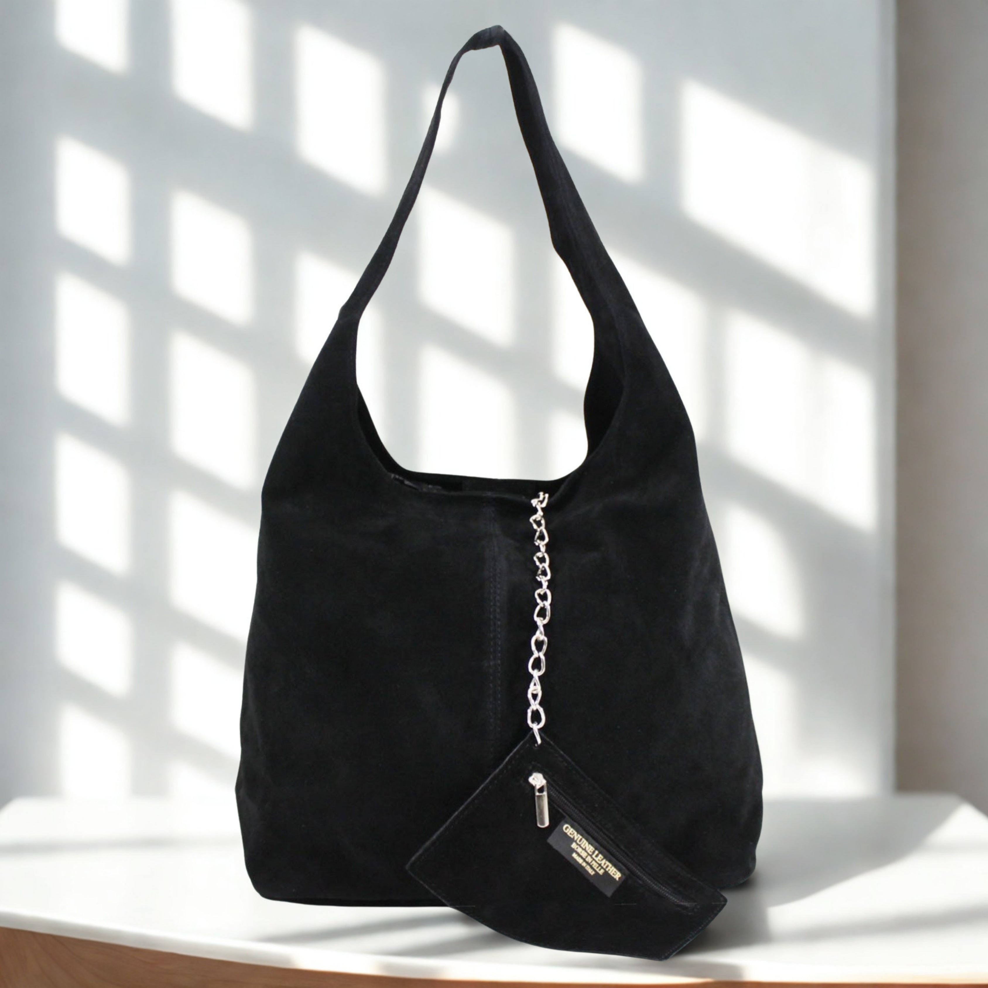 Italian Suede Shoulder Bag