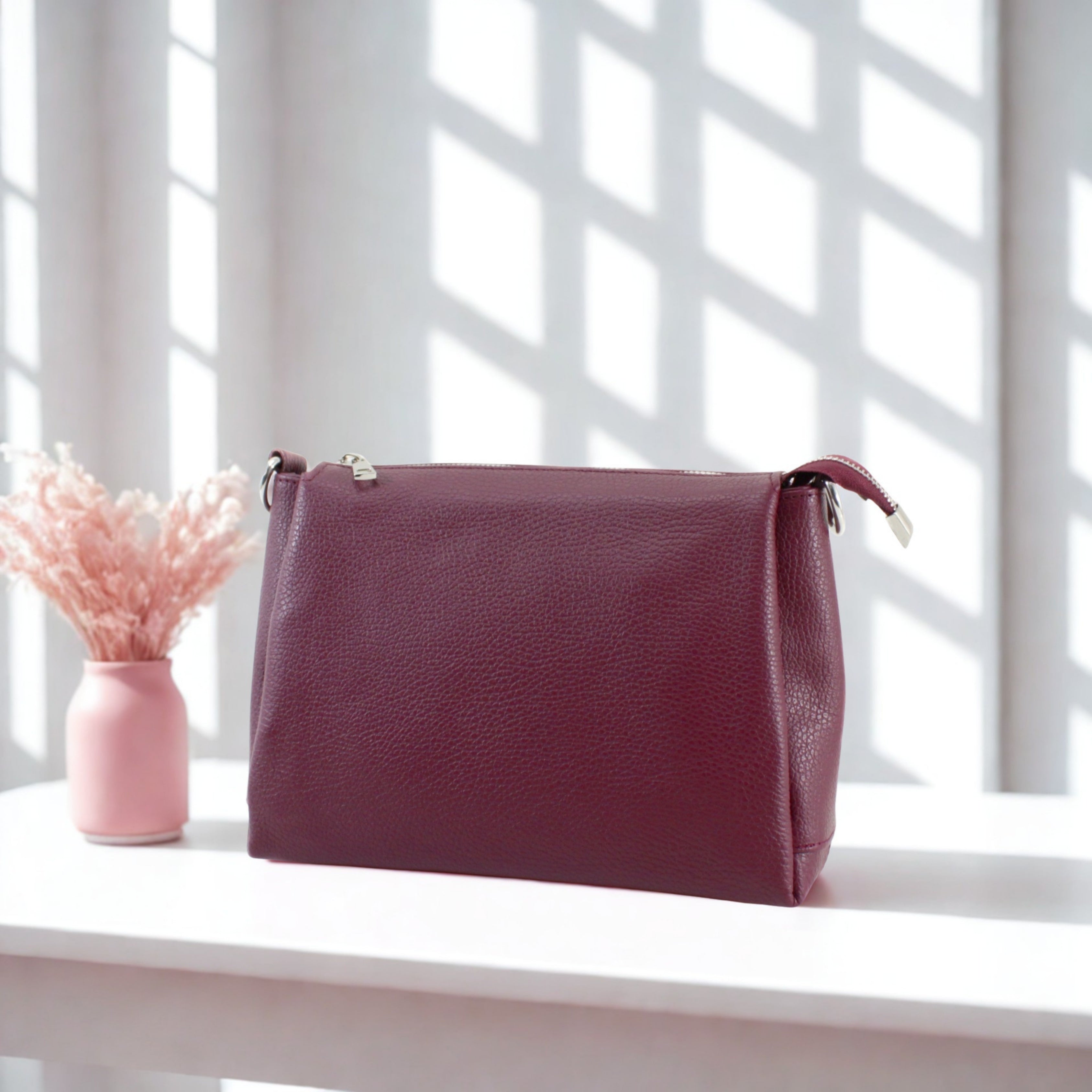 Italian Multi compartments Leather Bag
