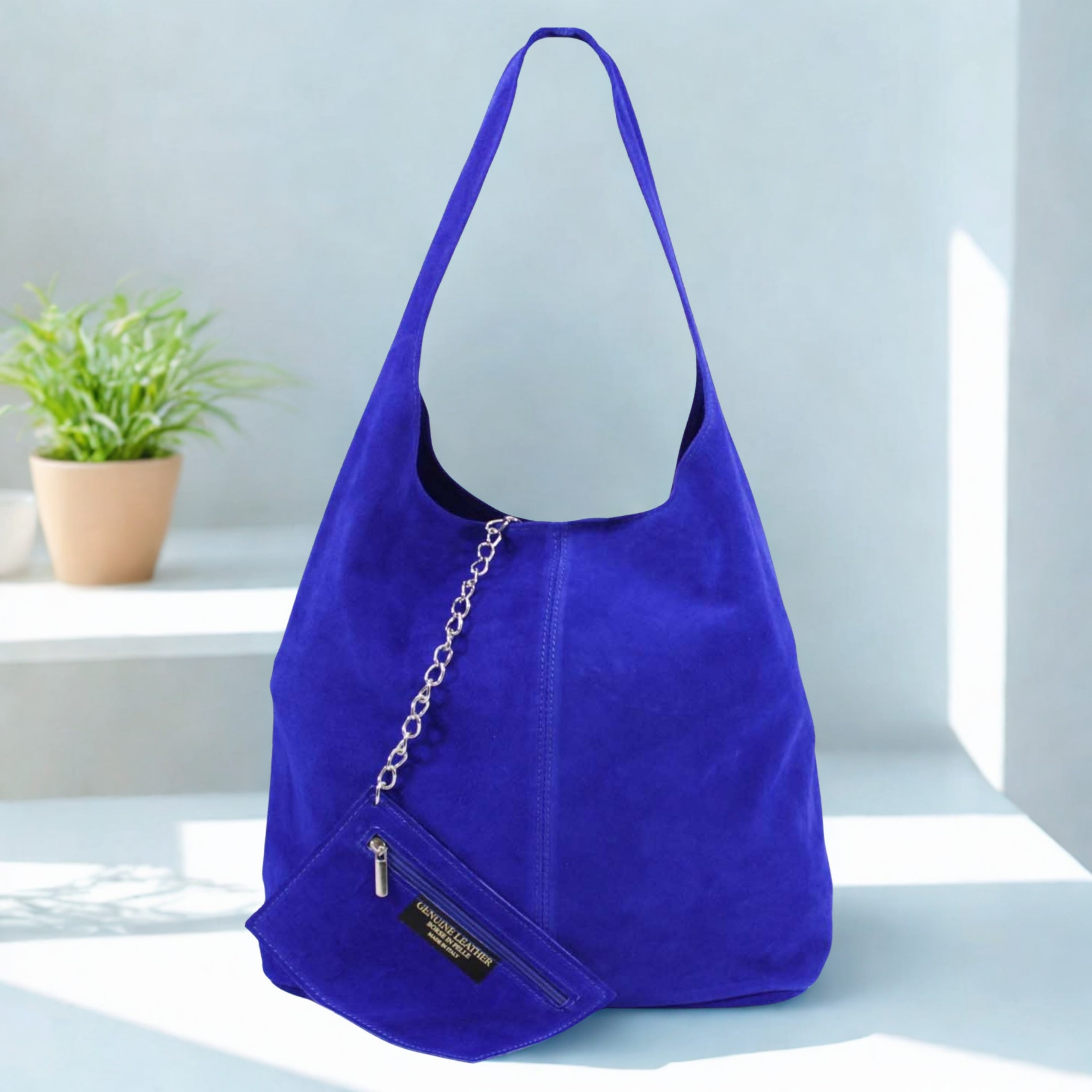 Italian Suede Shoulder Bag
