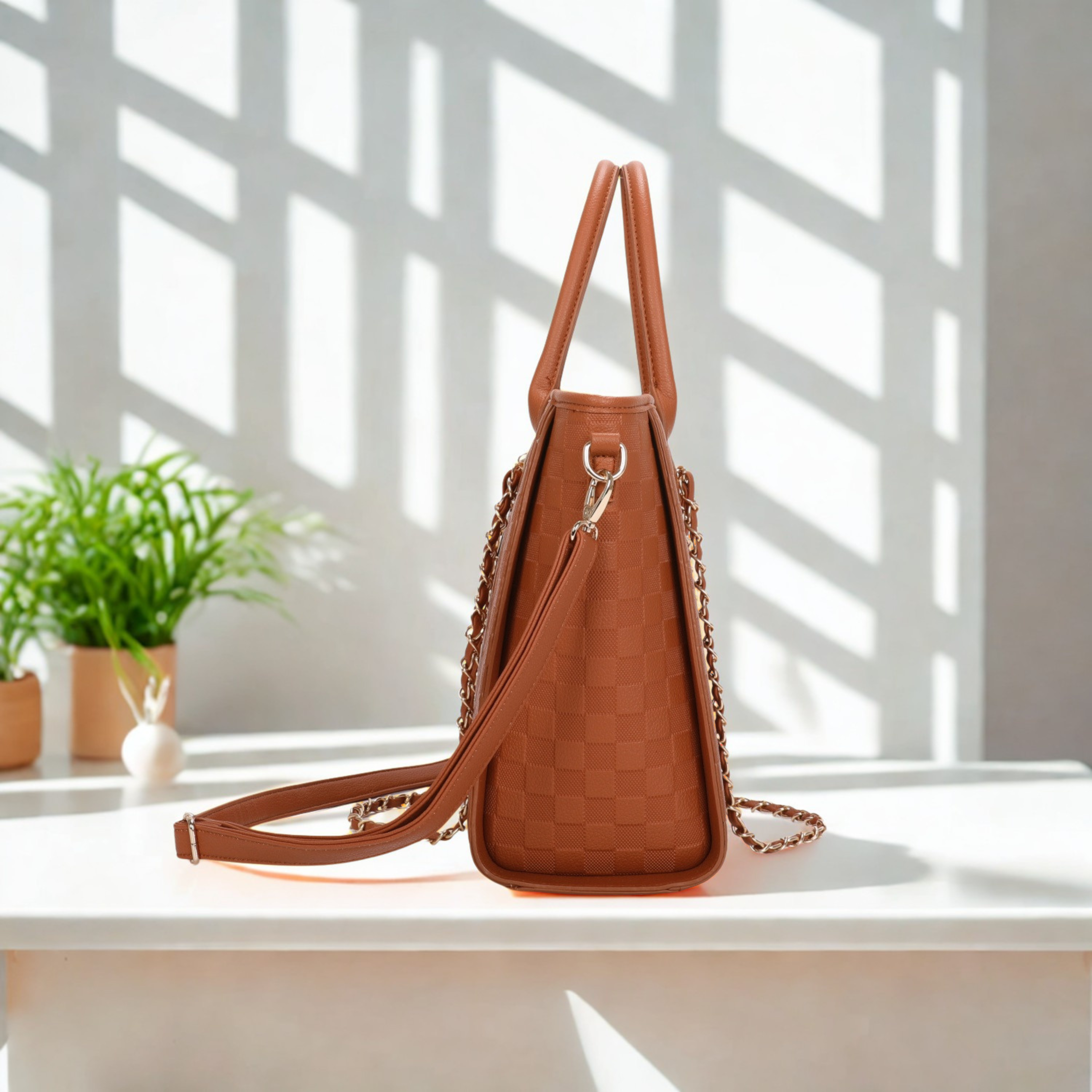 Women’s Large Tote Handbag with Zip Closure