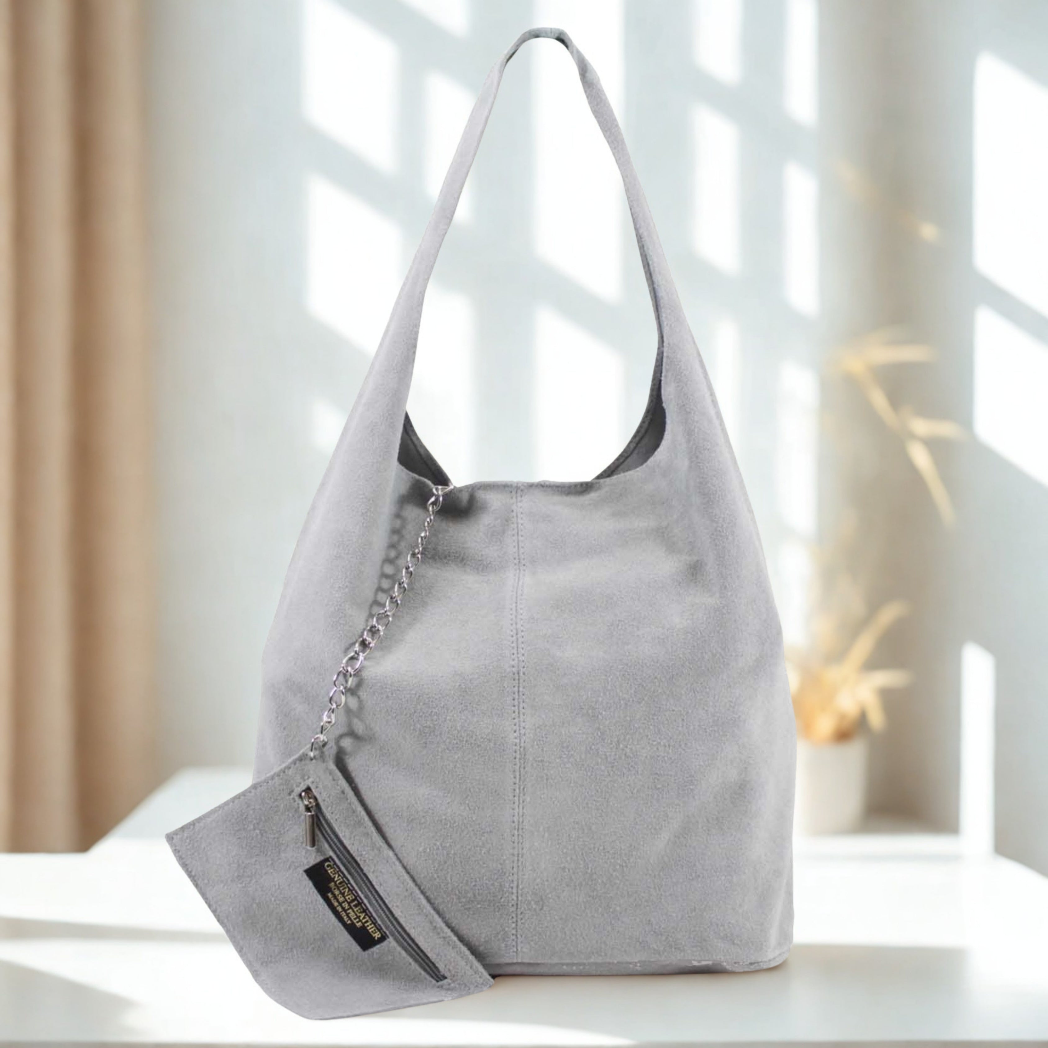 Italian Suede Shoulder Bag