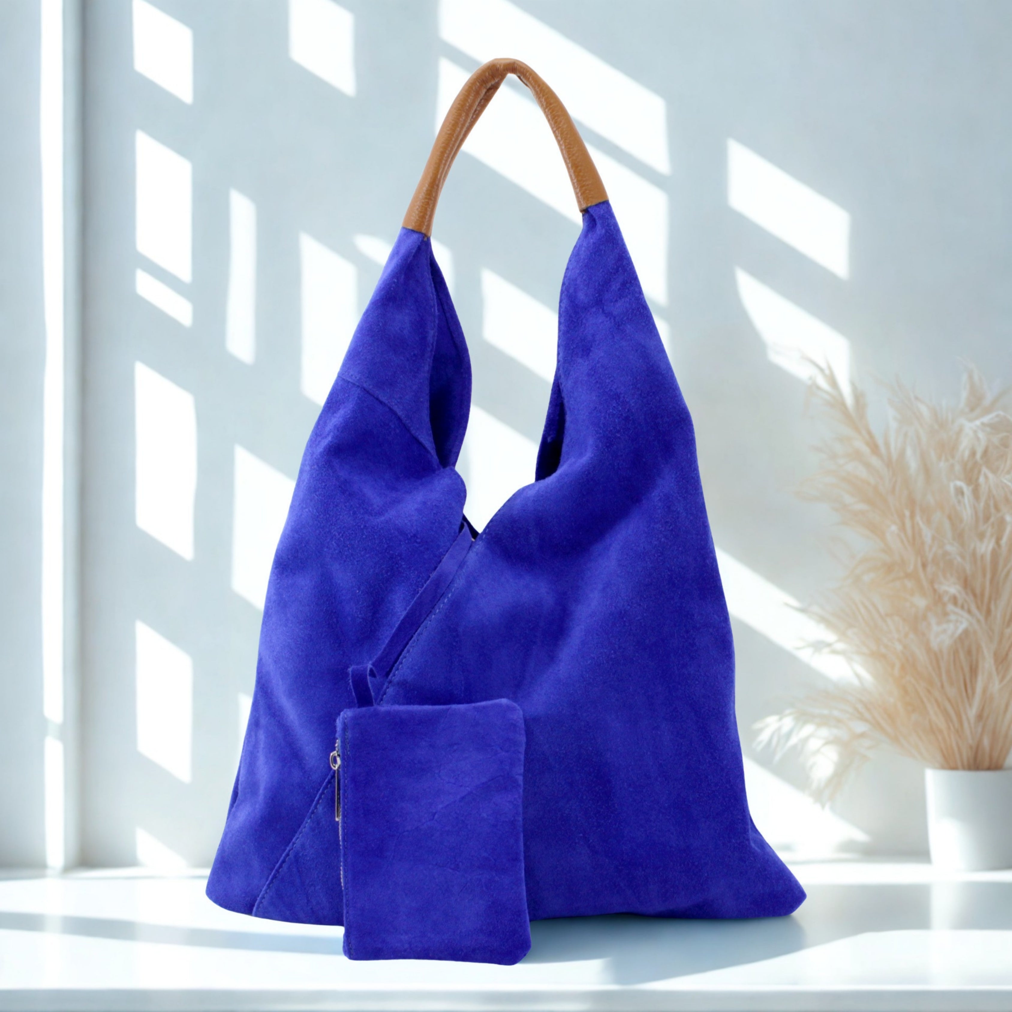 Italian Suede Shoulder Bag