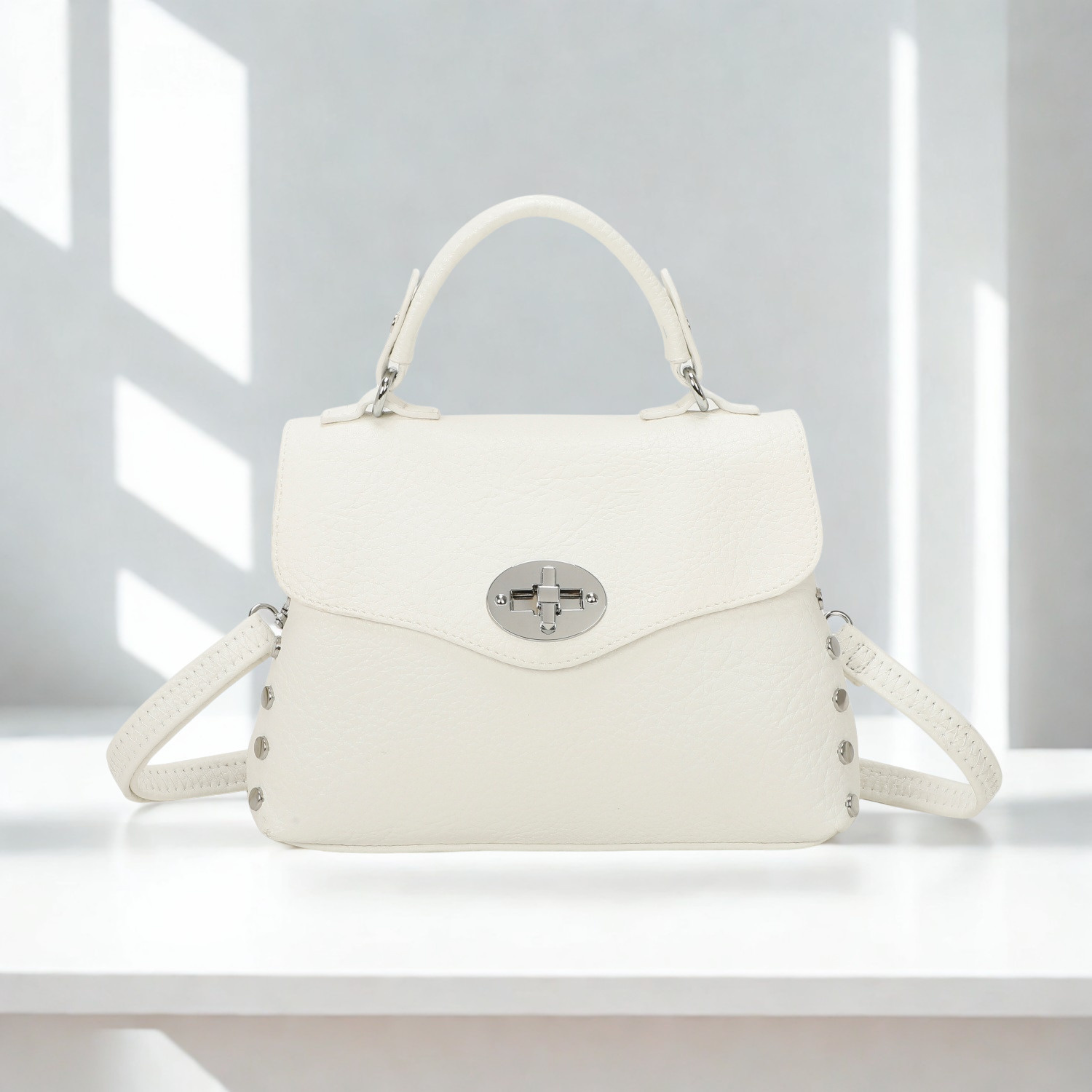 Ladies Crossbody Shoulder Handbag with Long Detachable Strap