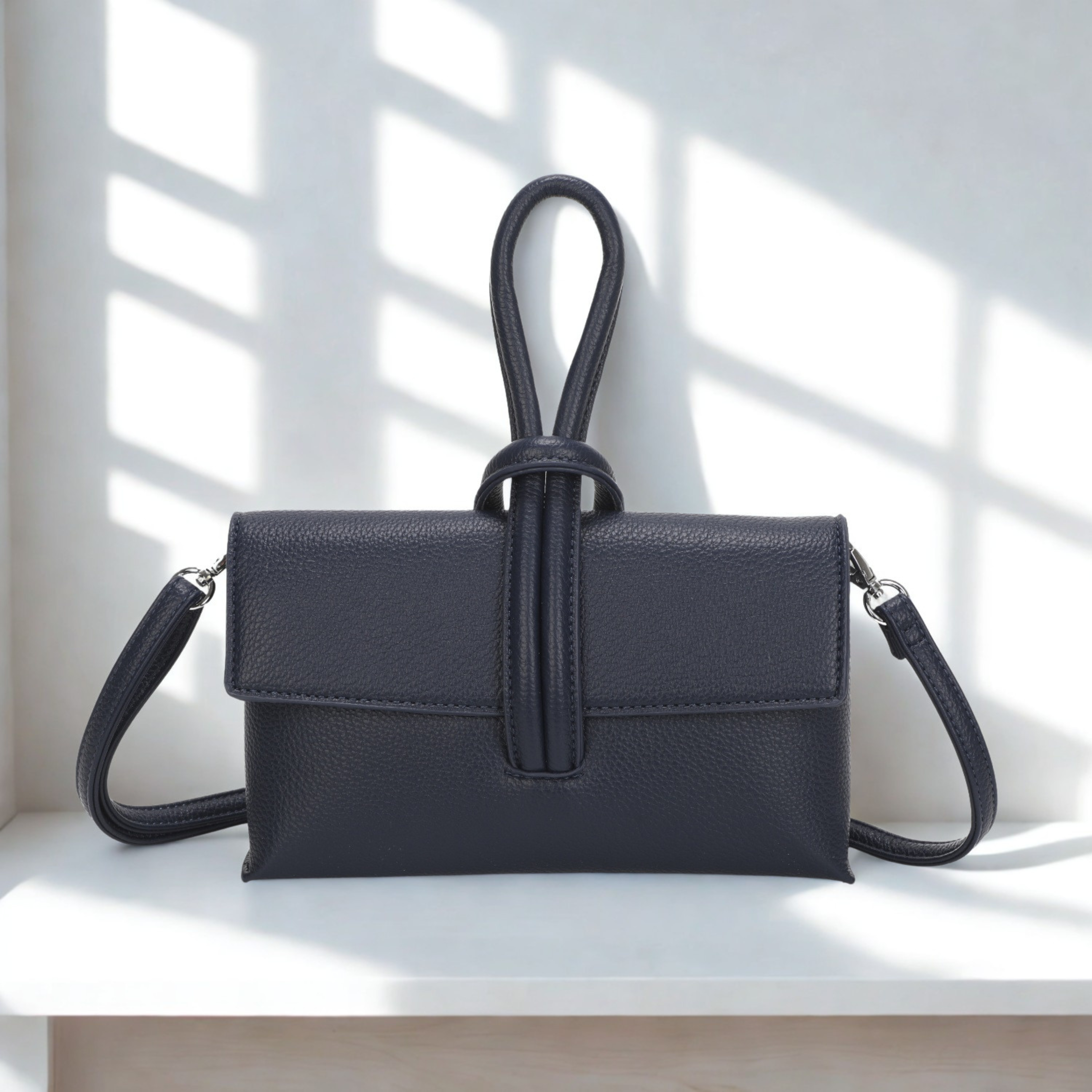 Women’s PU Leather Crossbody Bag – Adjustable Shoulder Strap Handbag